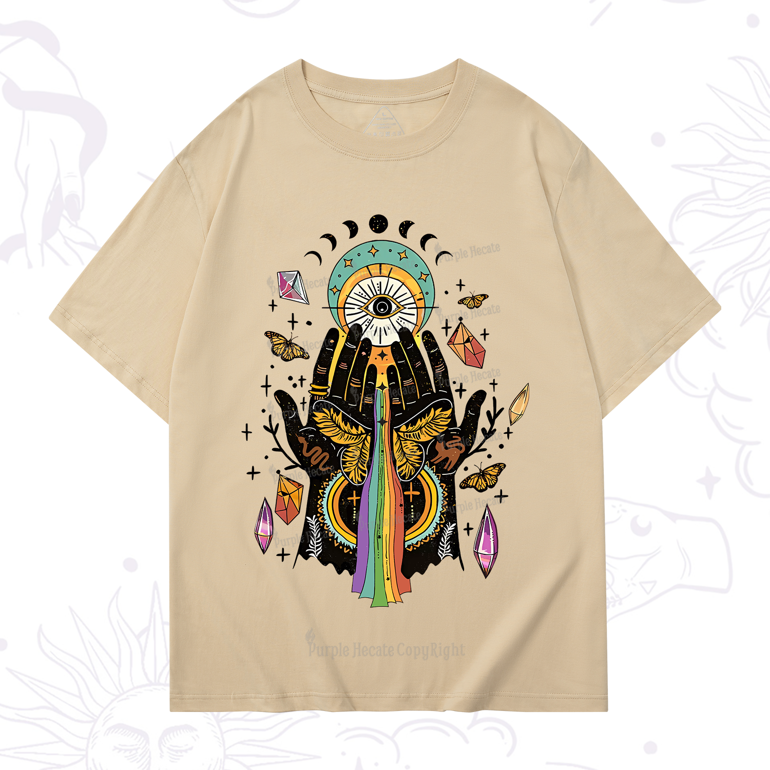 Purplehecate Mystical Witchy Hands T-Shirt