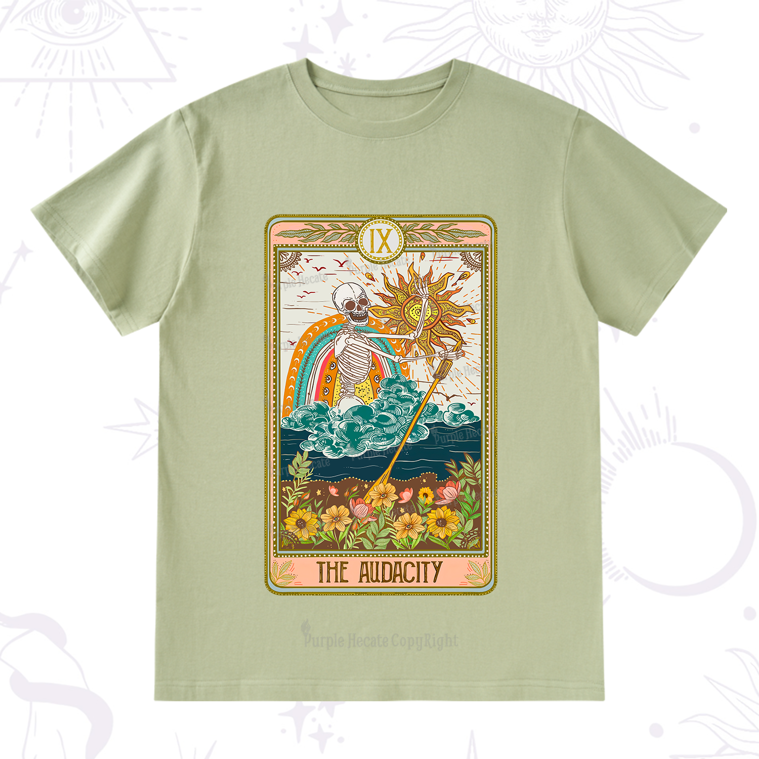 Purplehecate The Audacity Tarot Card T-Shirt