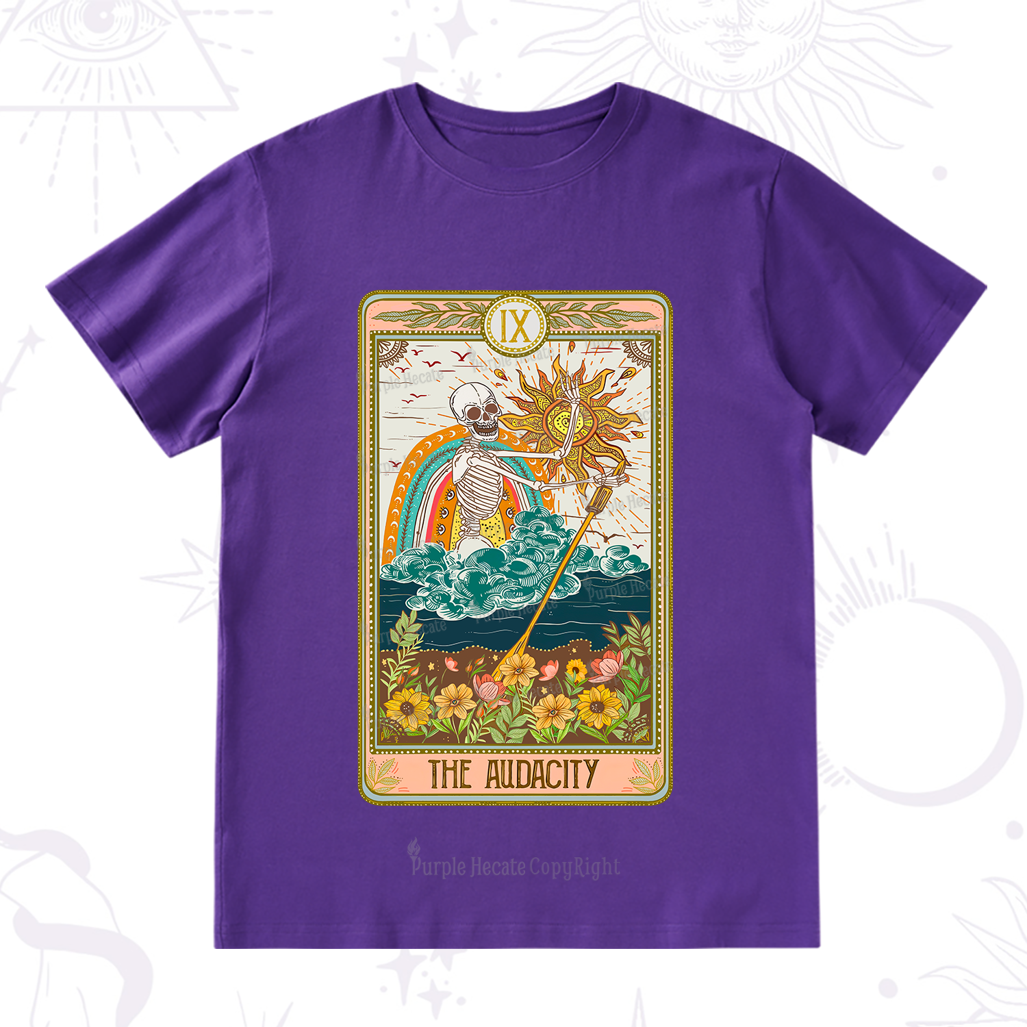 Purplehecate The Audacity Tarot Card T-Shirt