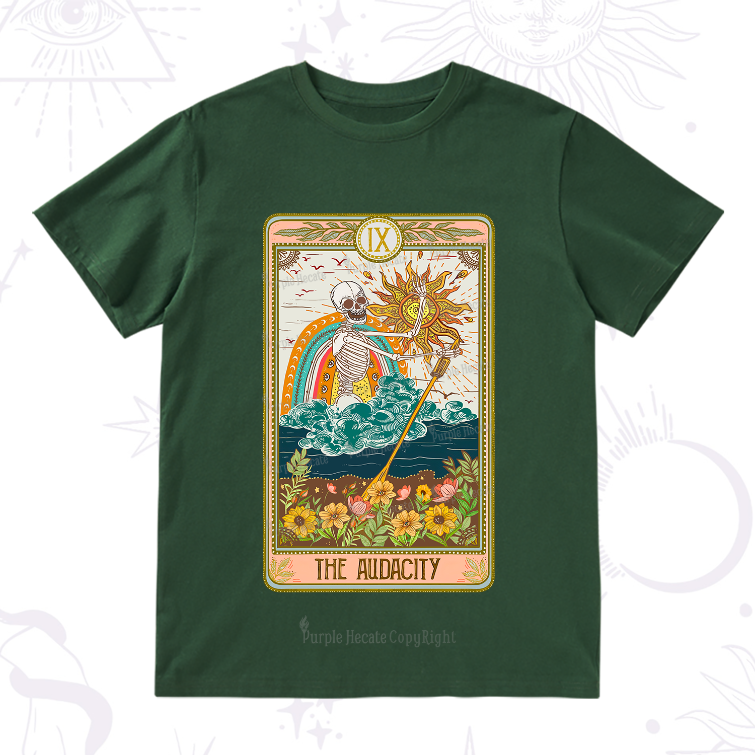 Purplehecate The Audacity Tarot Card T-Shirt