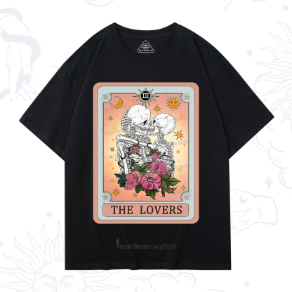 Purplehecate The Lovers Tarot Card T-Shirt