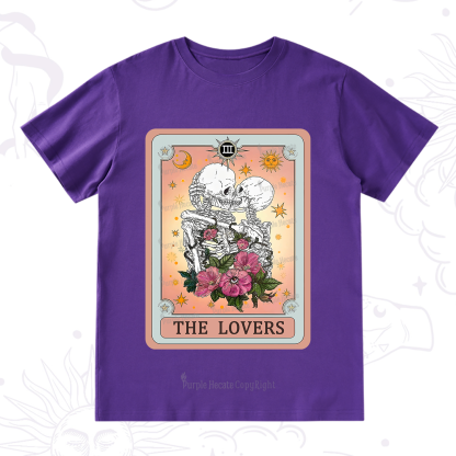 Purplehecate The Lovers Tarot Card T-Shirt