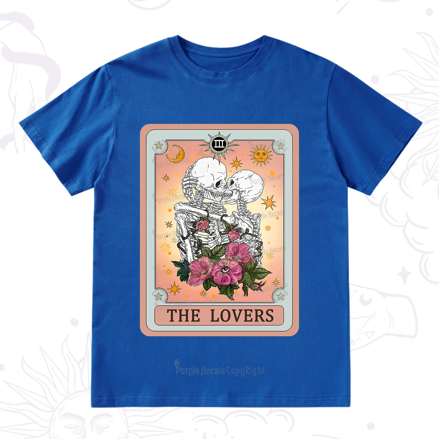 Purplehecate The Lovers Tarot Card T-Shirt