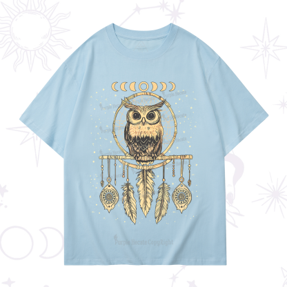 Purplehecate Luna Owl Dream Catcher T-Shirt