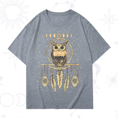 Purplehecate Luna Owl Dream Catcher T-Shirt