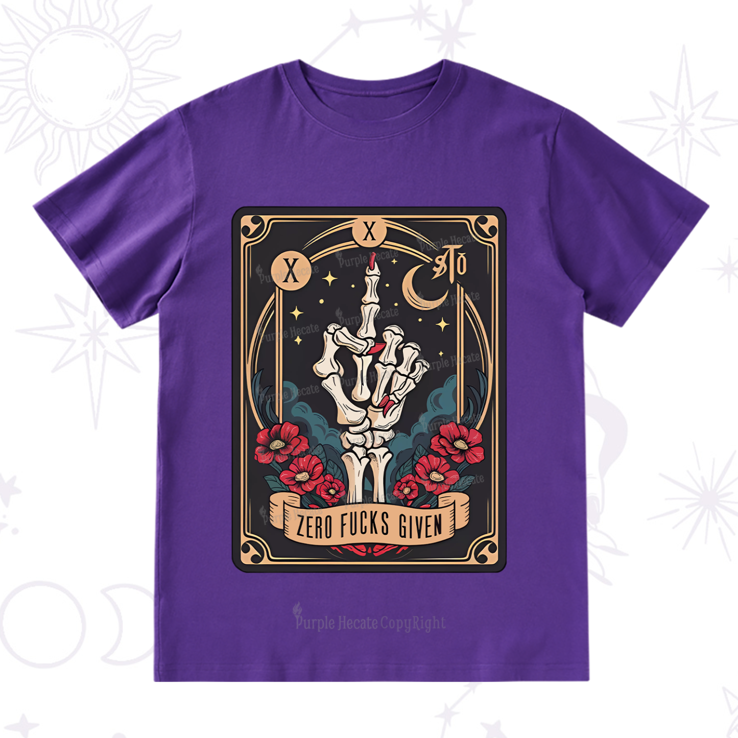 Purplehecate The Zero Fucks Given T-Shirt