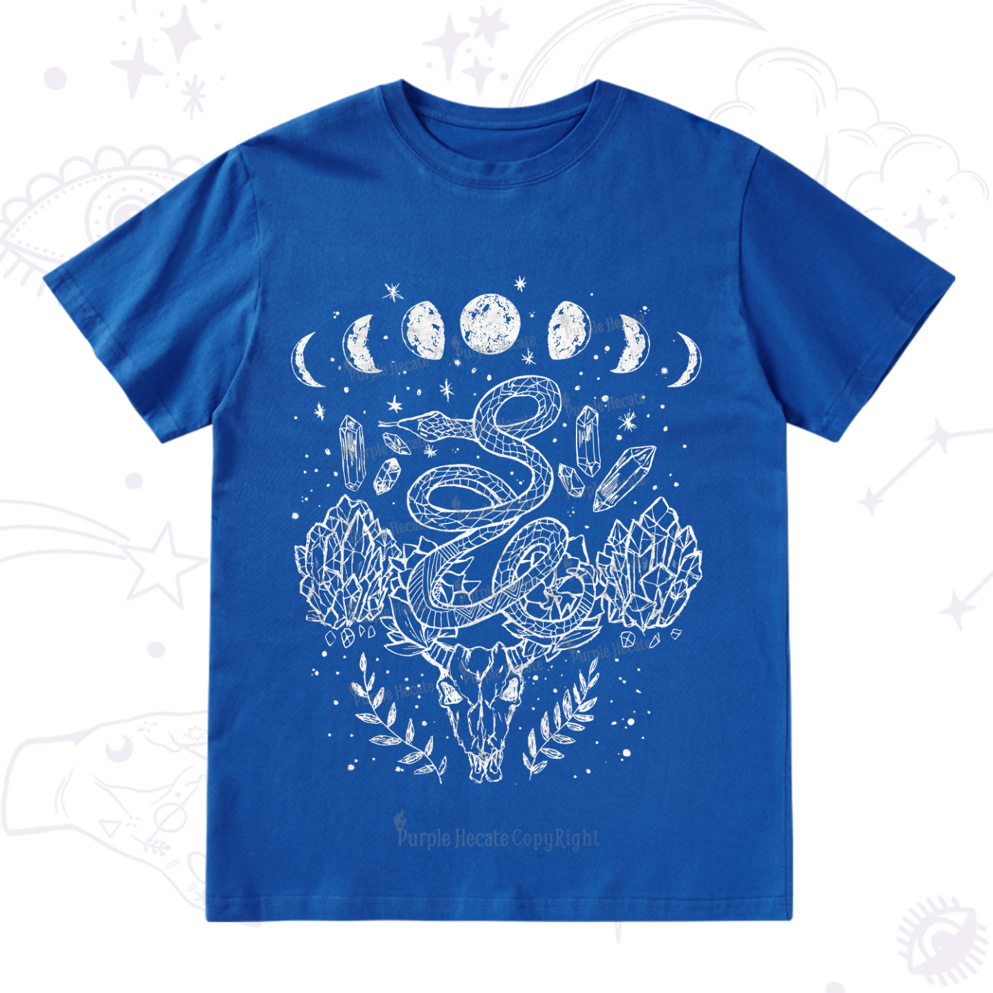 Purplehecate Crystals Witchy T-Shirt