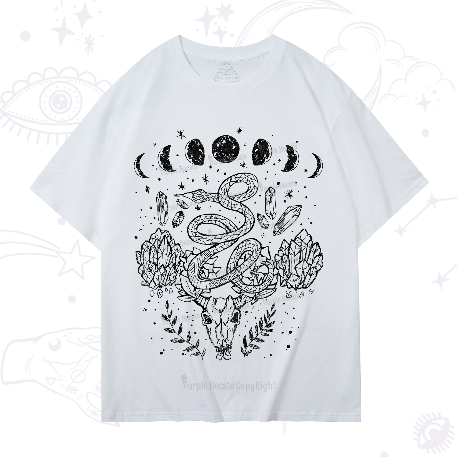 Purplehecate Crystals Witchy T-Shirt