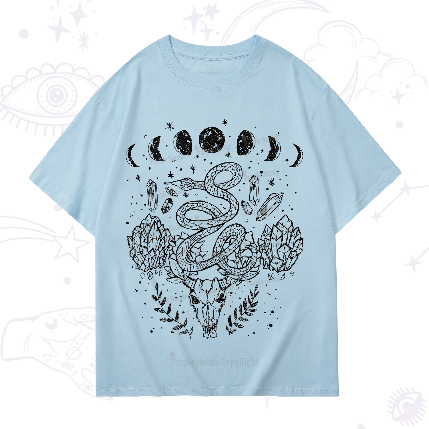 Purplehecate Crystals Witchy T-Shirt