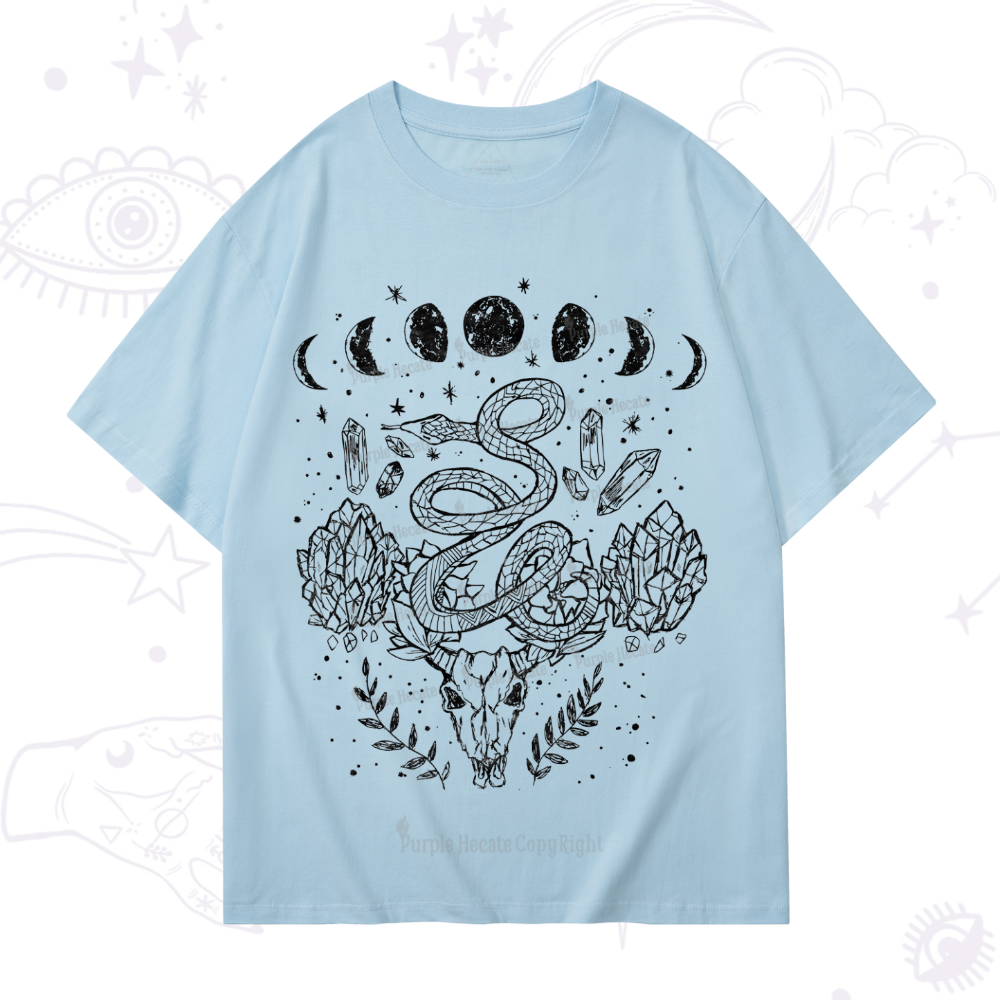 Purplehecate Crystals Witchy T-Shirt