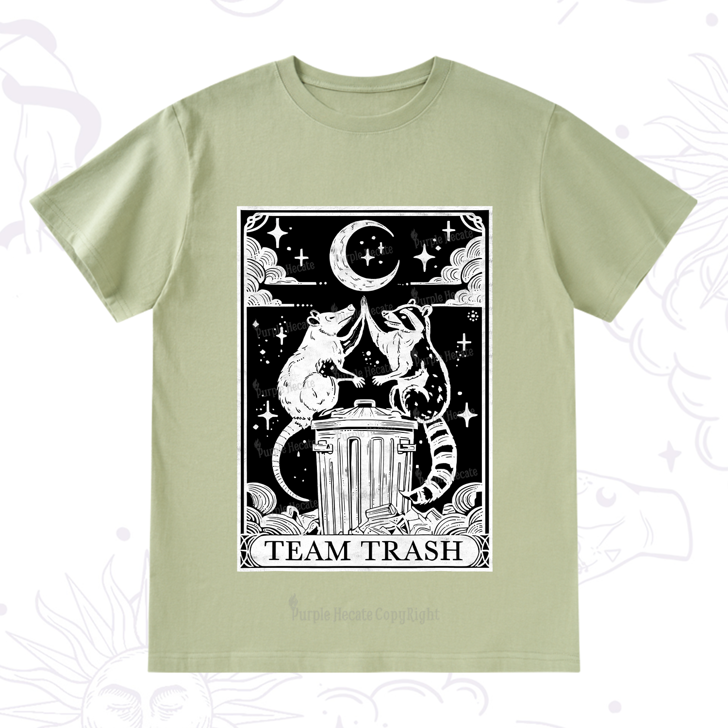Purplehecate The Team Trash Tarot T-Shirt