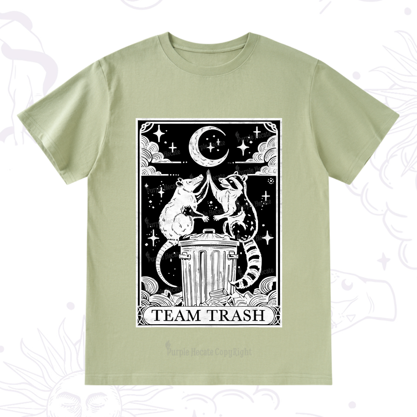 Purplehecate The Team Trash Tarot T-Shirt