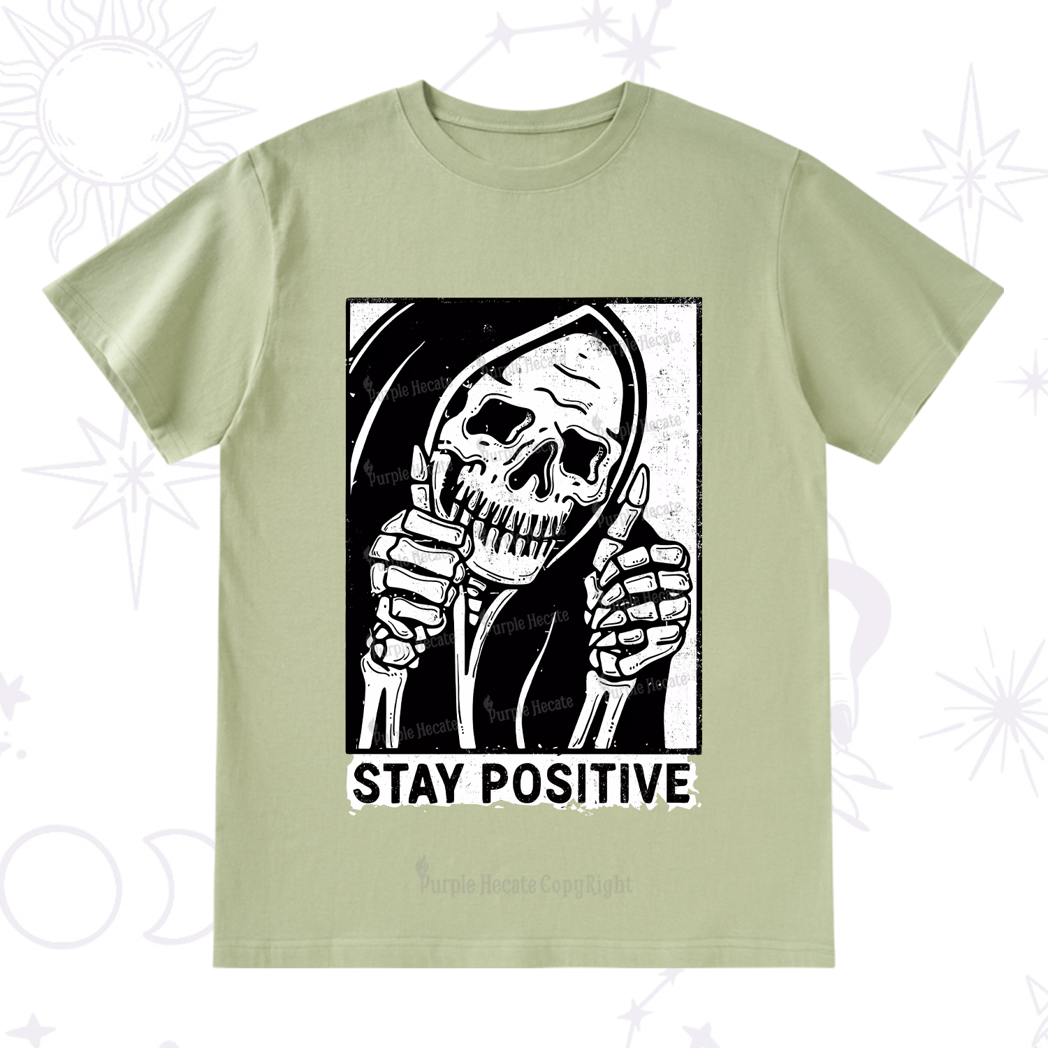 Purplehecate Stay Positive T-Shirt