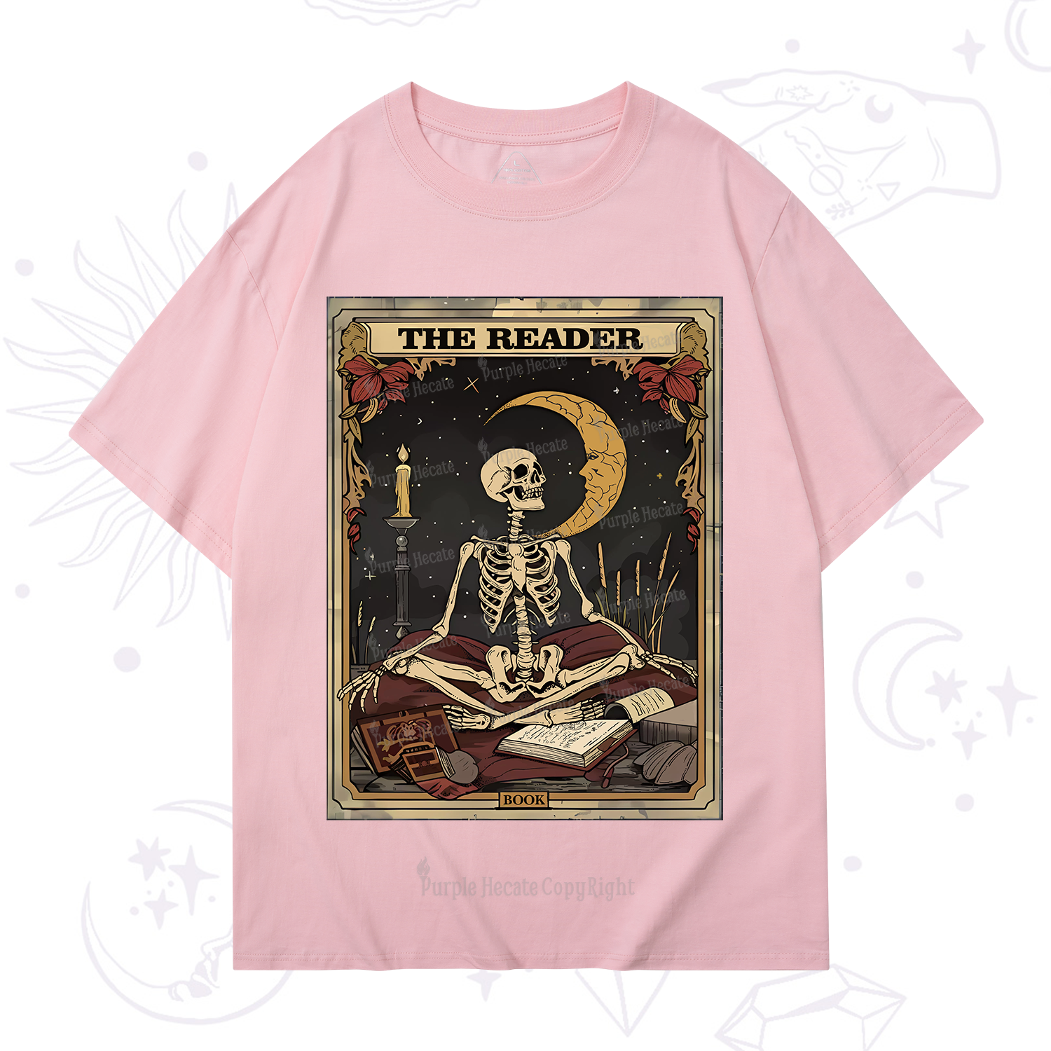 Purplehecate The Reader Tarot Card T-Shirt