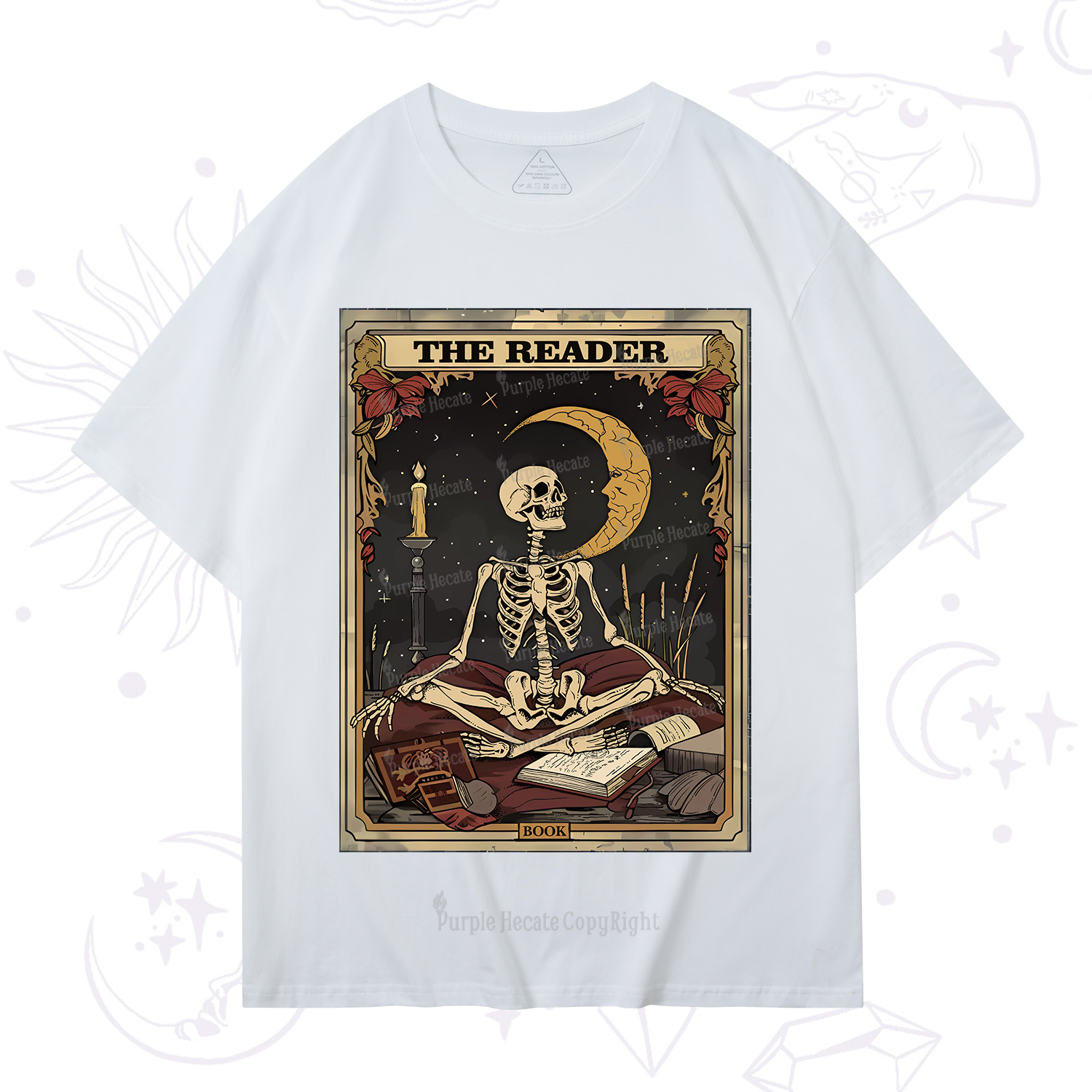 Purplehecate The Reader Tarot Card T-Shirt