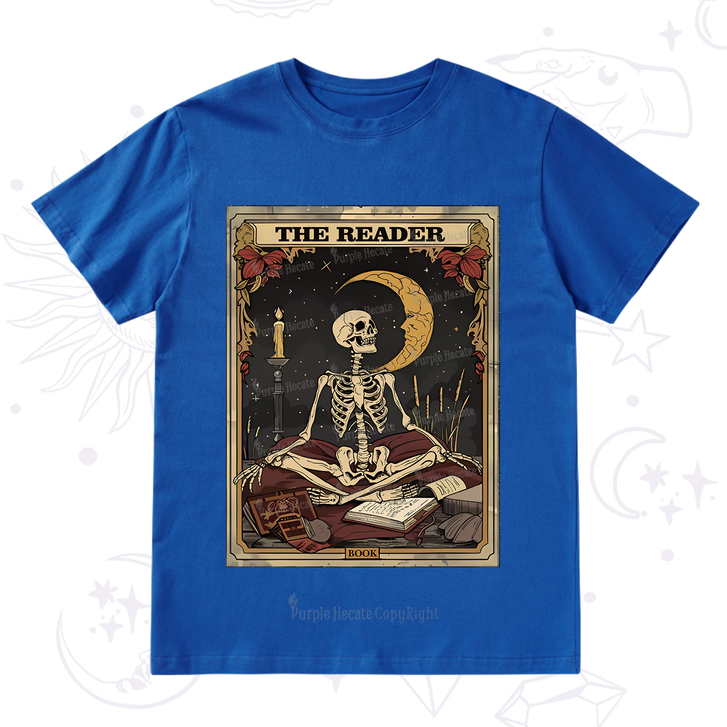 Purplehecate The Reader Tarot Card T-Shirt