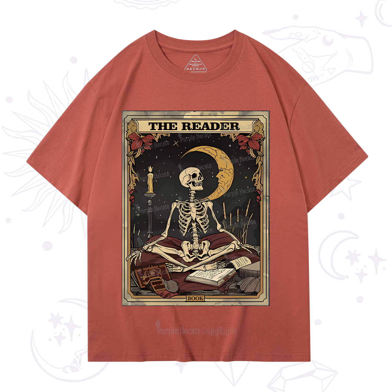 Purplehecate The Reader Tarot Card T-Shirt