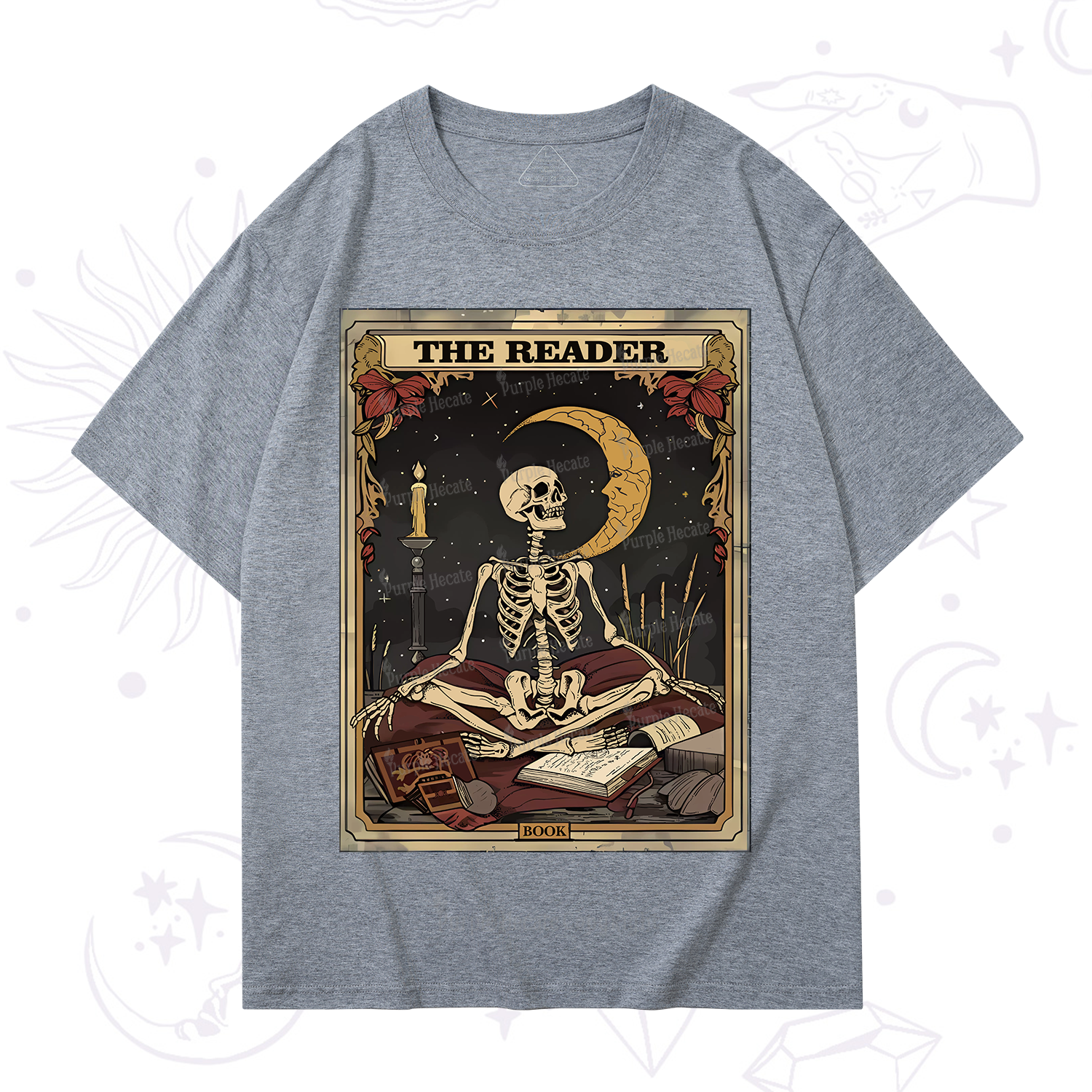 Purplehecate The Reader Tarot Card T-Shirt
