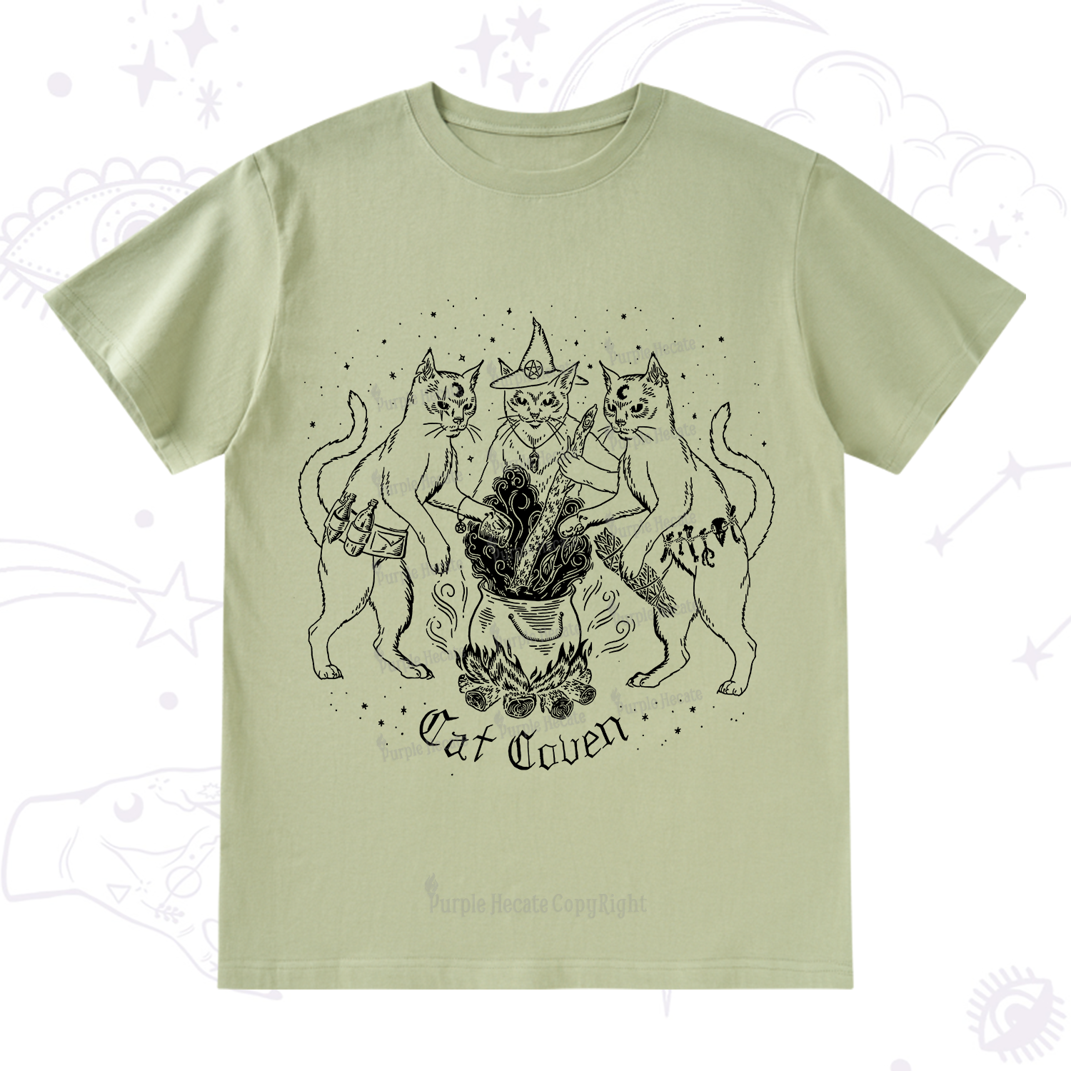 Purplehecate Cat Coven T-Shirt