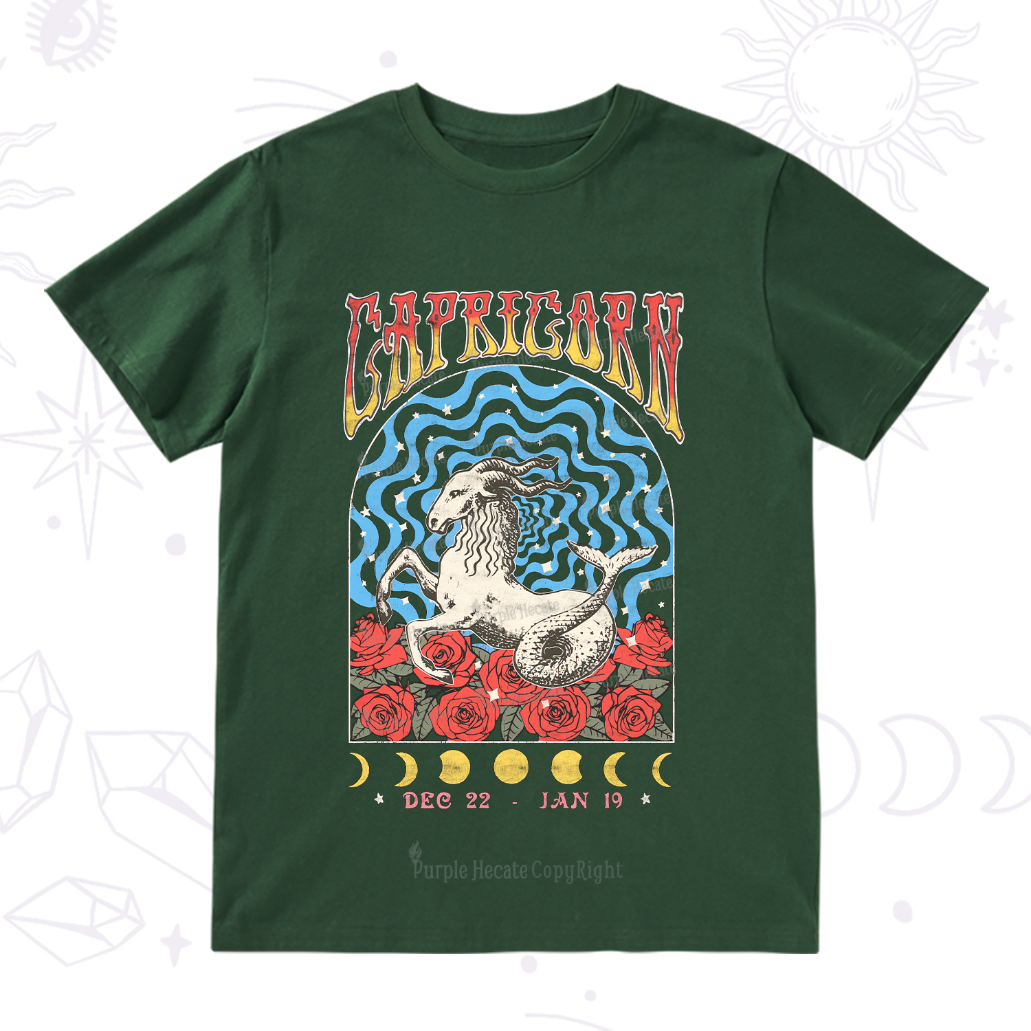 Purplehecate Capricorn Crew Zodiac T-Shirt