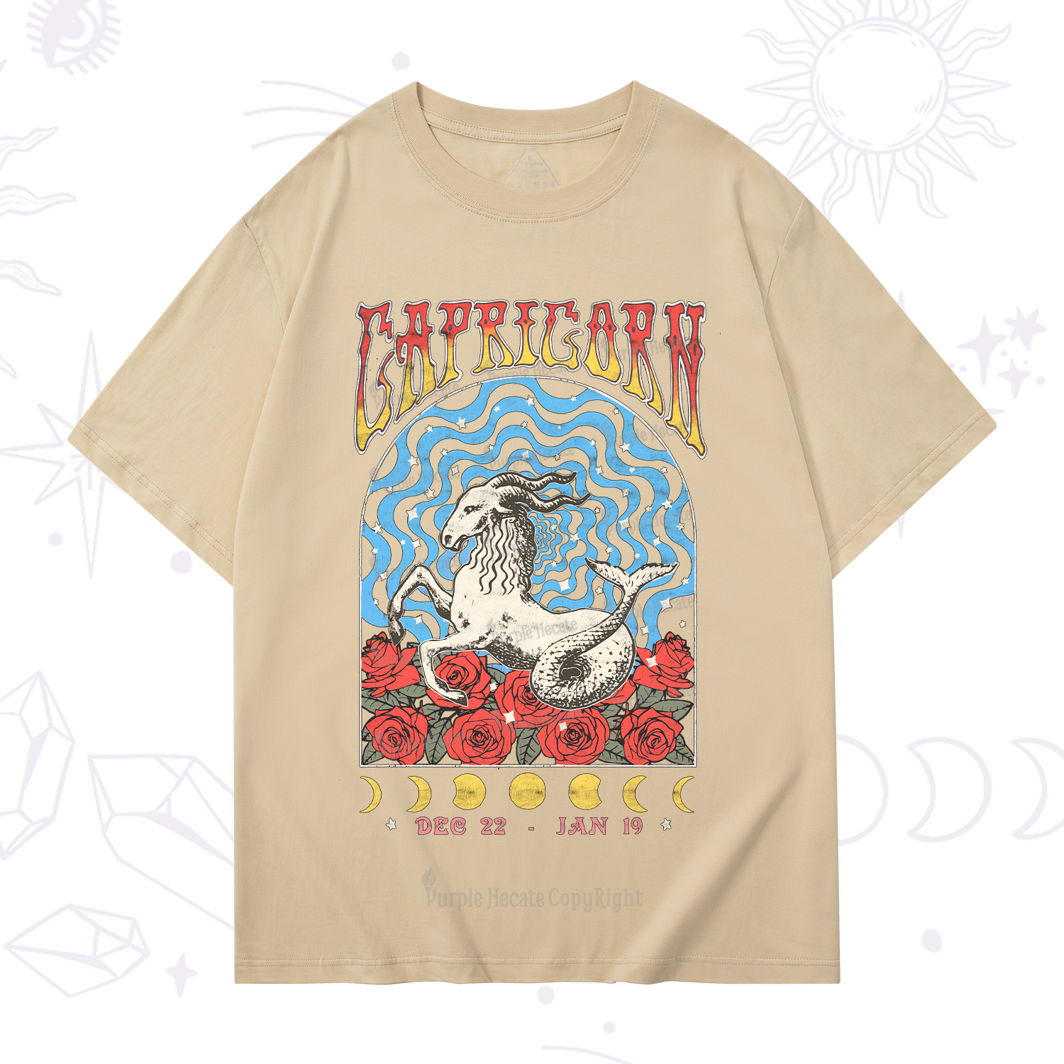 Purplehecate Capricorn Crew Zodiac T-Shirt