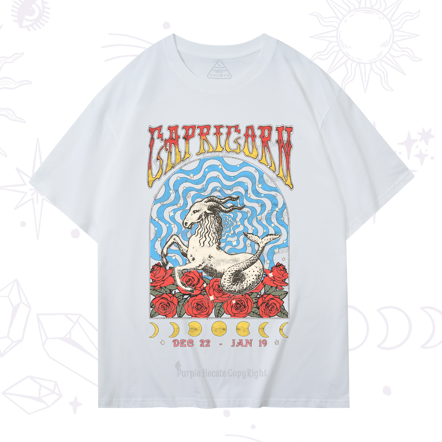 Purplehecate Capricorn Crew Zodiac T-Shirt
