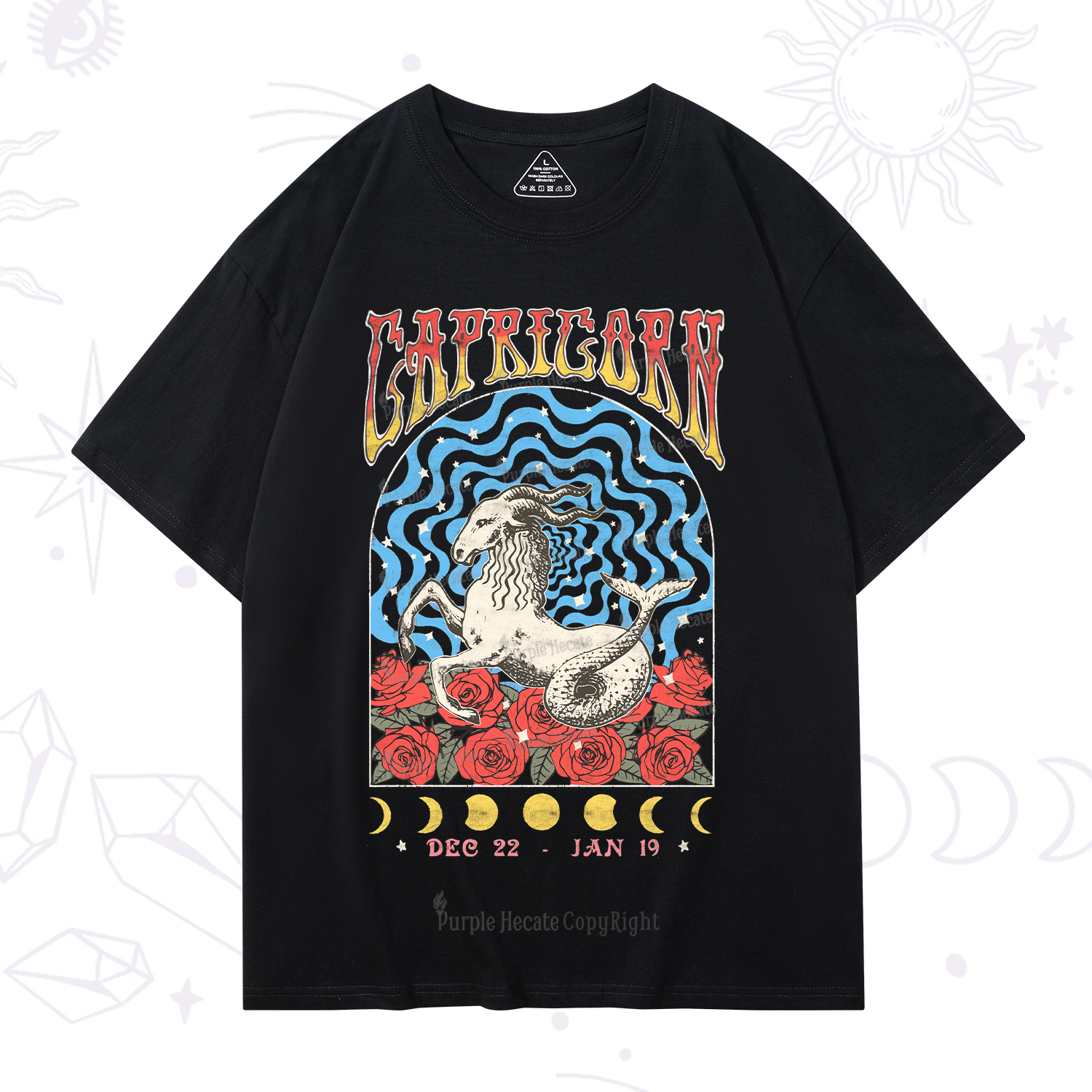 Purplehecate Capricorn Crew Zodiac T-Shirt