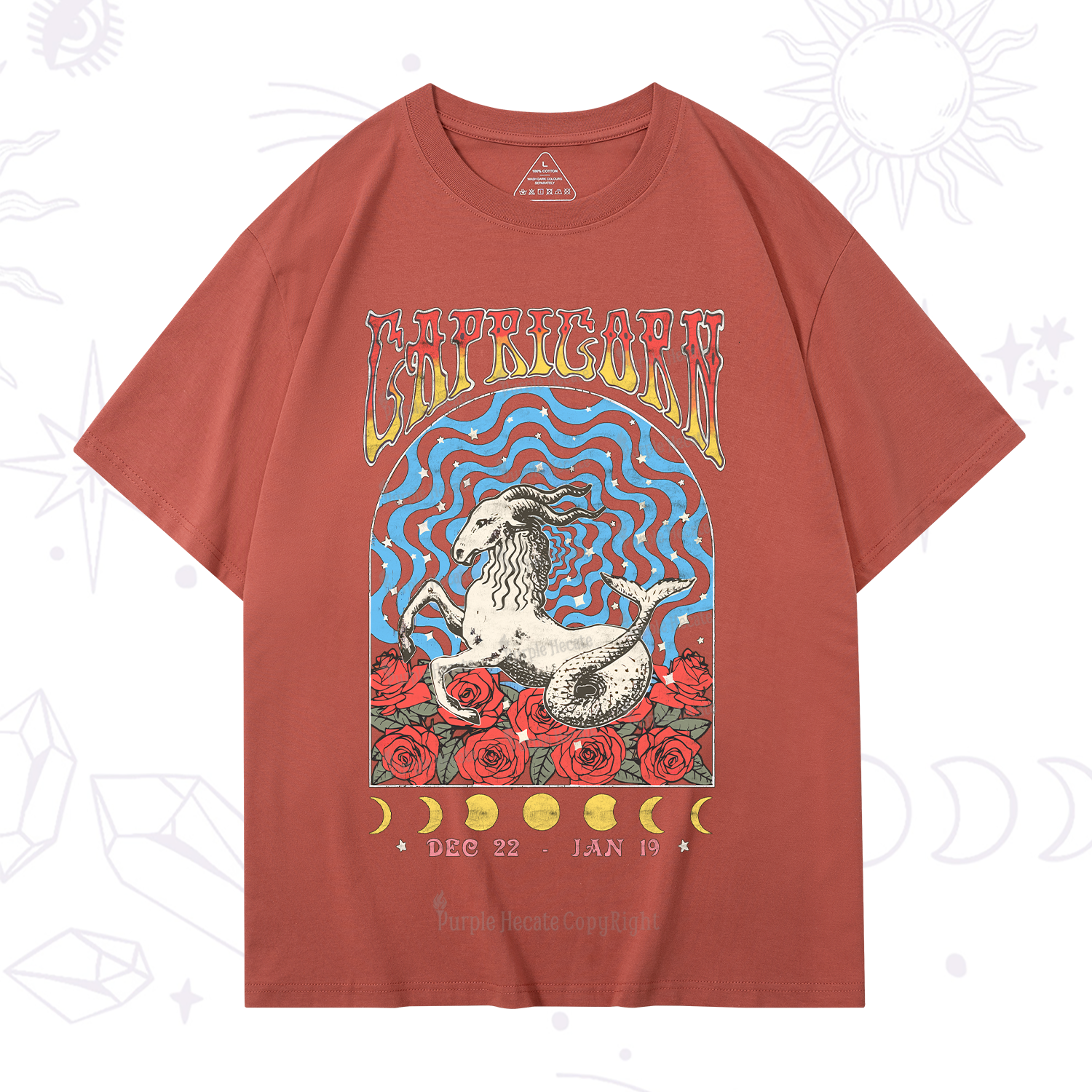 Purplehecate Capricorn Crew Zodiac T-Shirt
