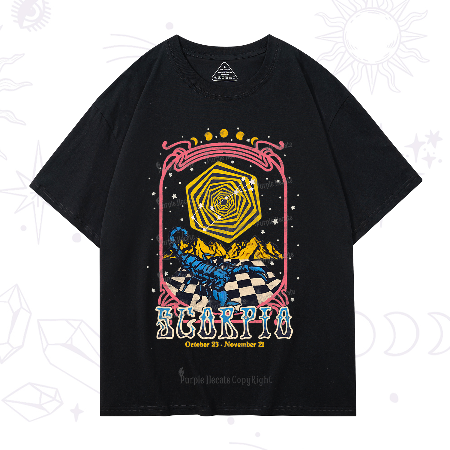 Purplehecate Scorpio Crew Zodiac T-Shirt