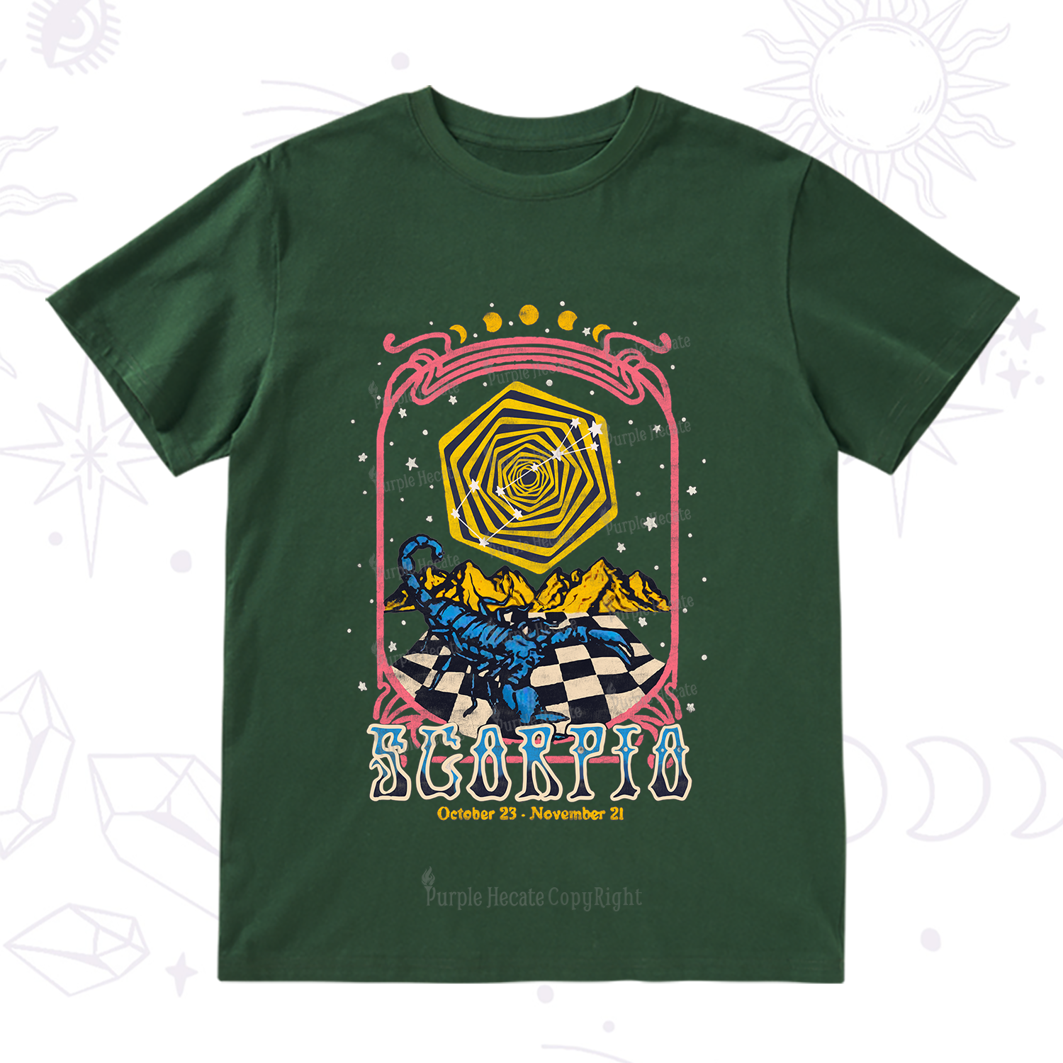 Purplehecate Scorpio Crew Zodiac T-Shirt