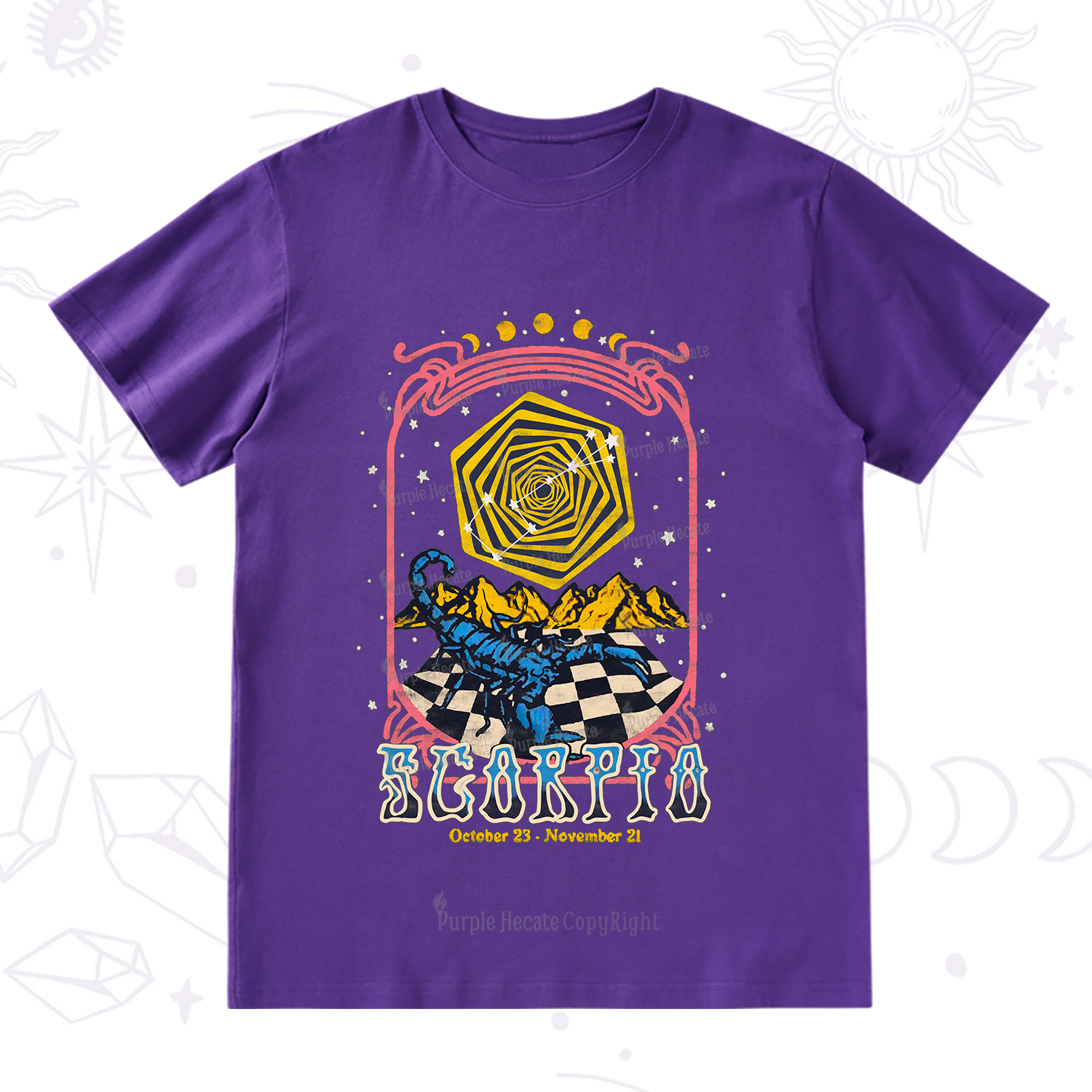 Purplehecate Scorpio Crew Zodiac T-Shirt