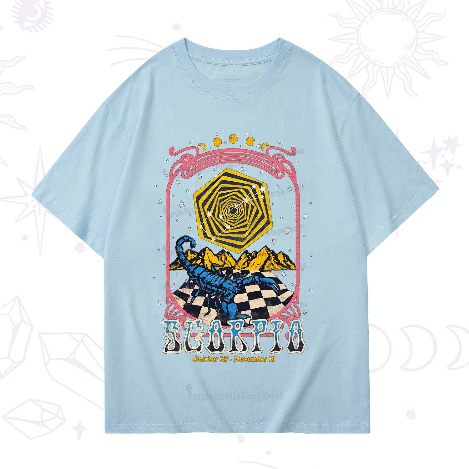 Purplehecate Scorpio Crew Zodiac T-Shirt