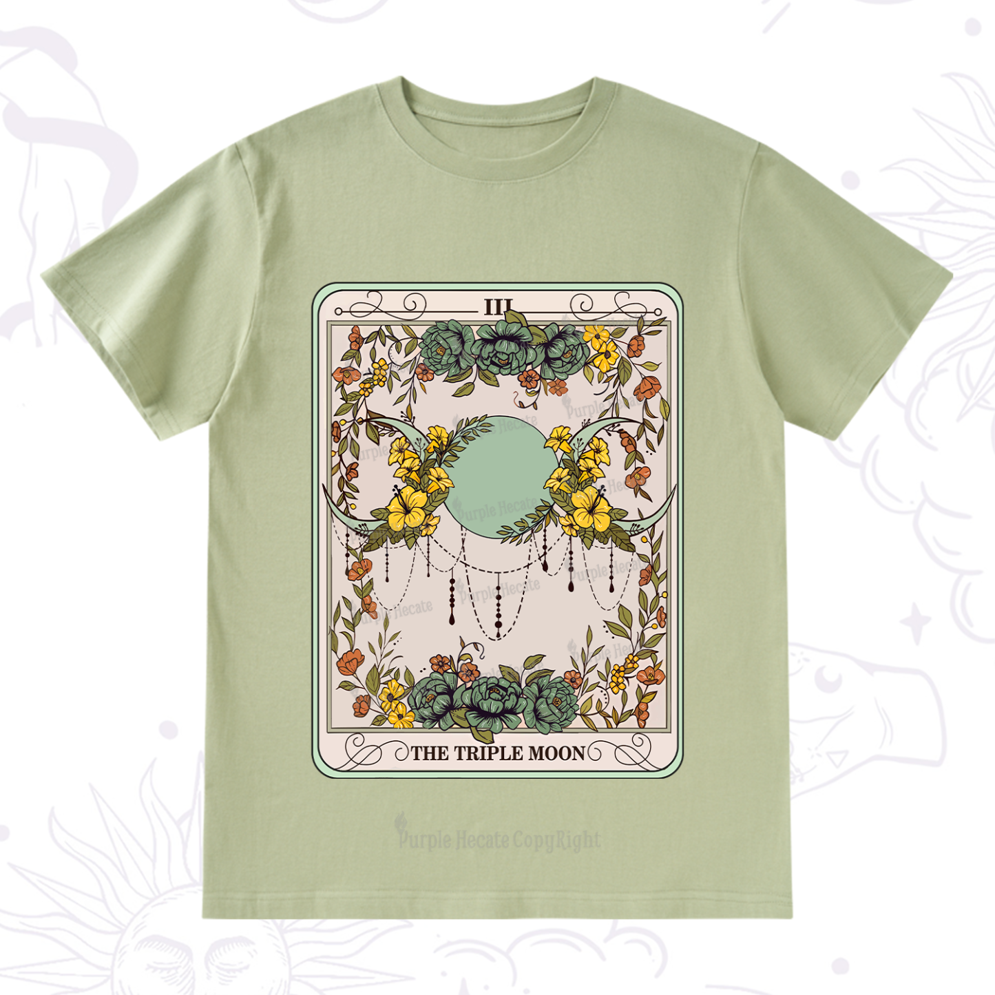 Purplehecate The Triple Moon Tarot T-Shirt