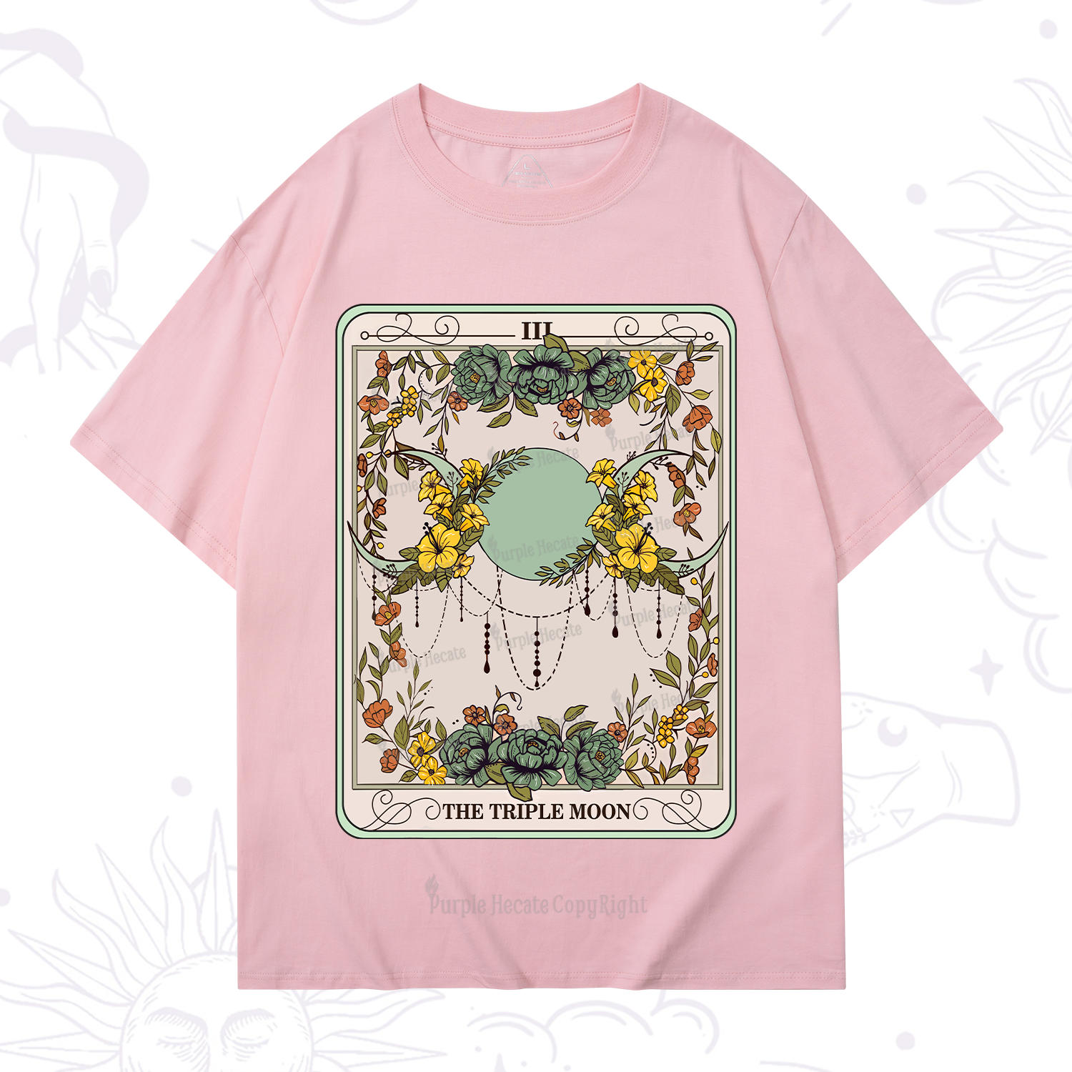 Purplehecate The Triple Moon Tarot T-Shirt