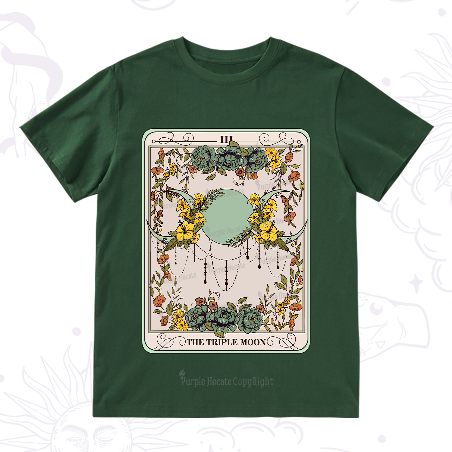 Purplehecate The Triple Moon Tarot T-Shirt