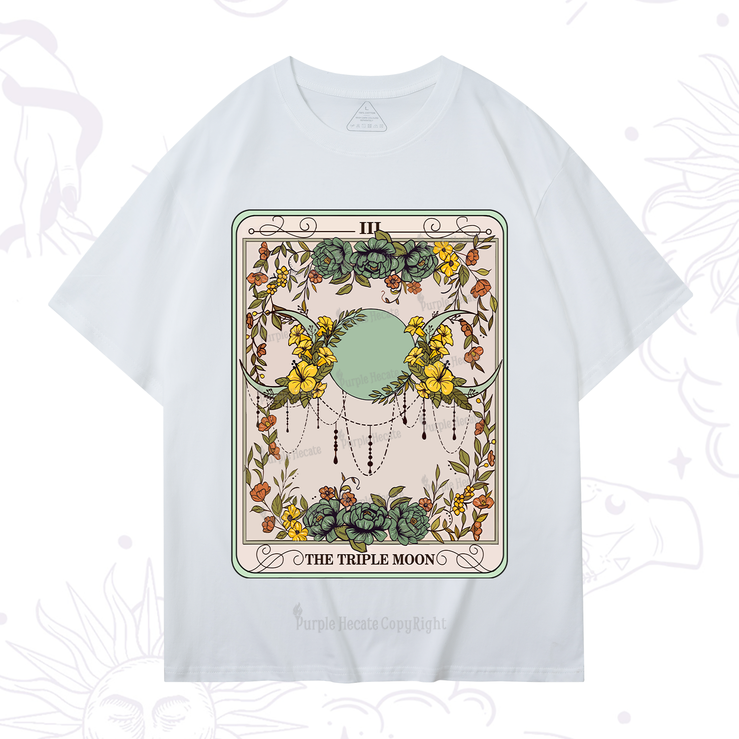Purplehecate The Triple Moon Tarot T-Shirt