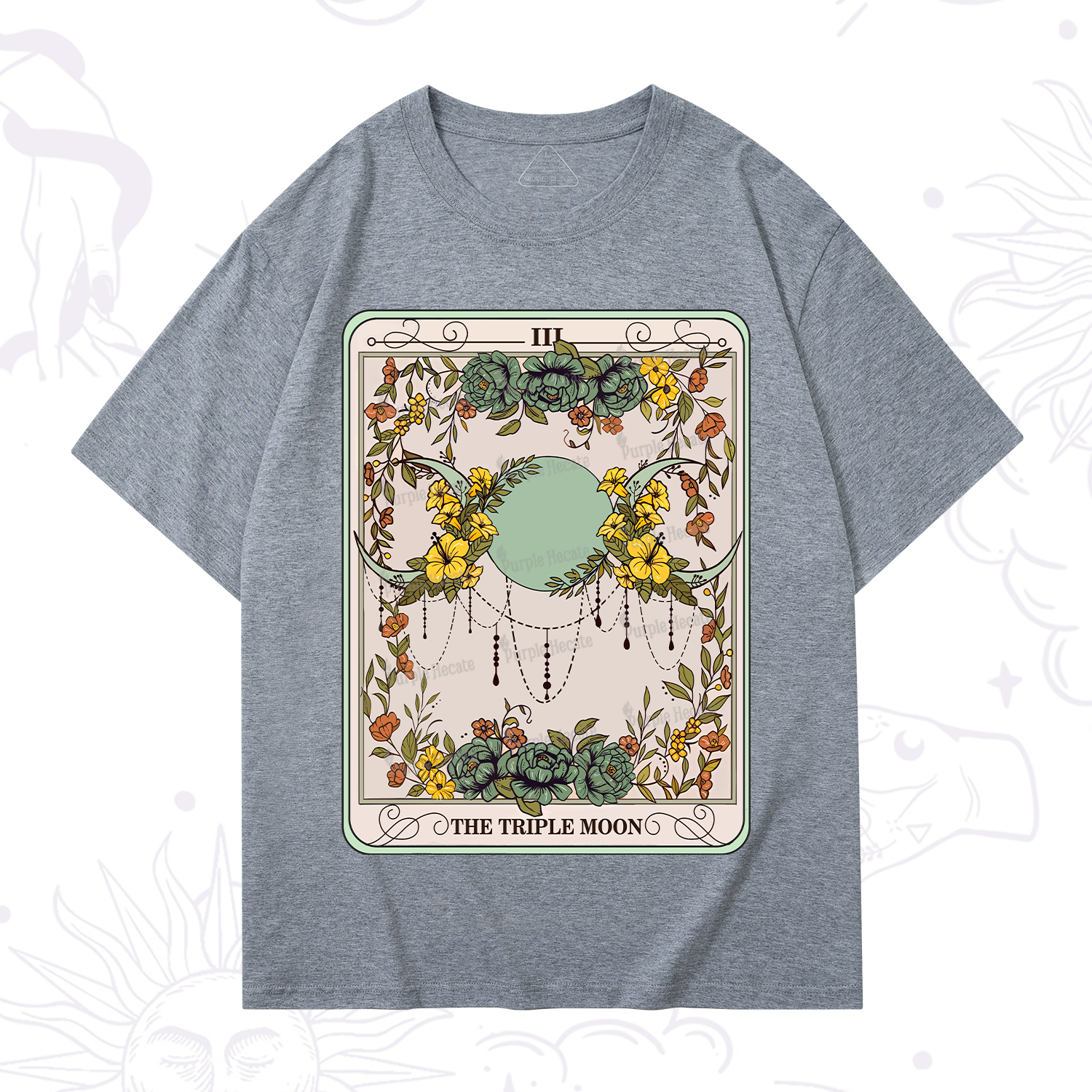 Purplehecate The Triple Moon Tarot T-Shirt
