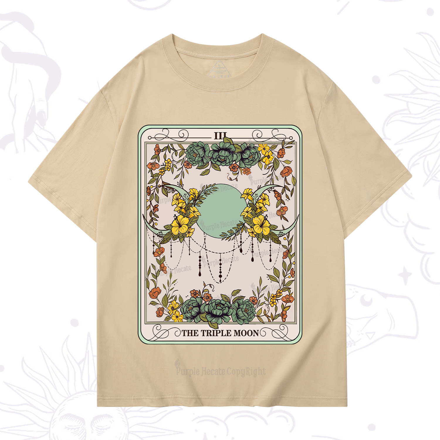 Purplehecate The Triple Moon Tarot T-Shirt