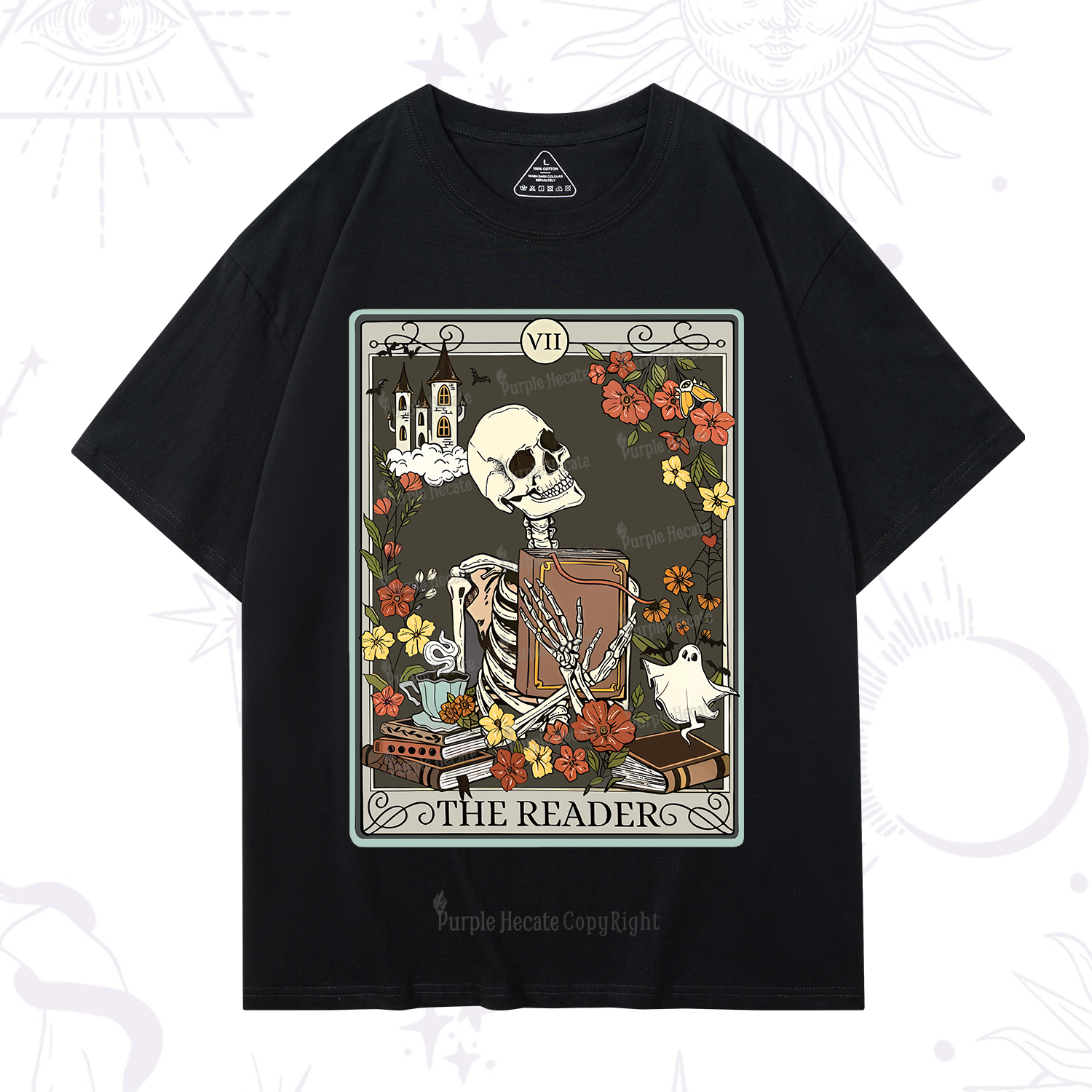 Purplehecate The Reader Tarot Card T-Shirt
