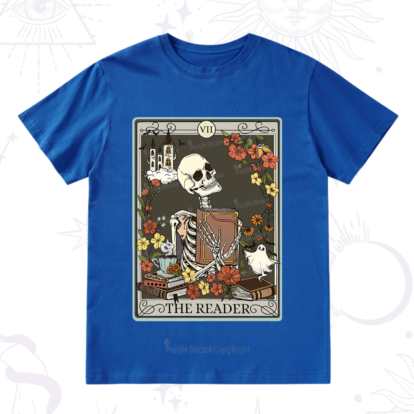 Purplehecate The Reader Tarot Card T-Shirt