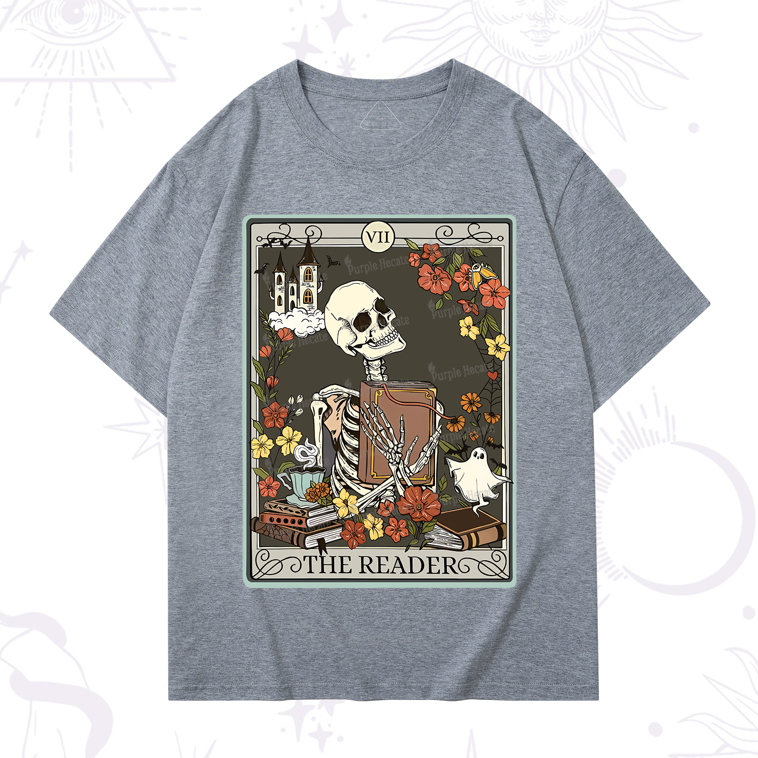 Purplehecate The Reader Tarot Card T-Shirt