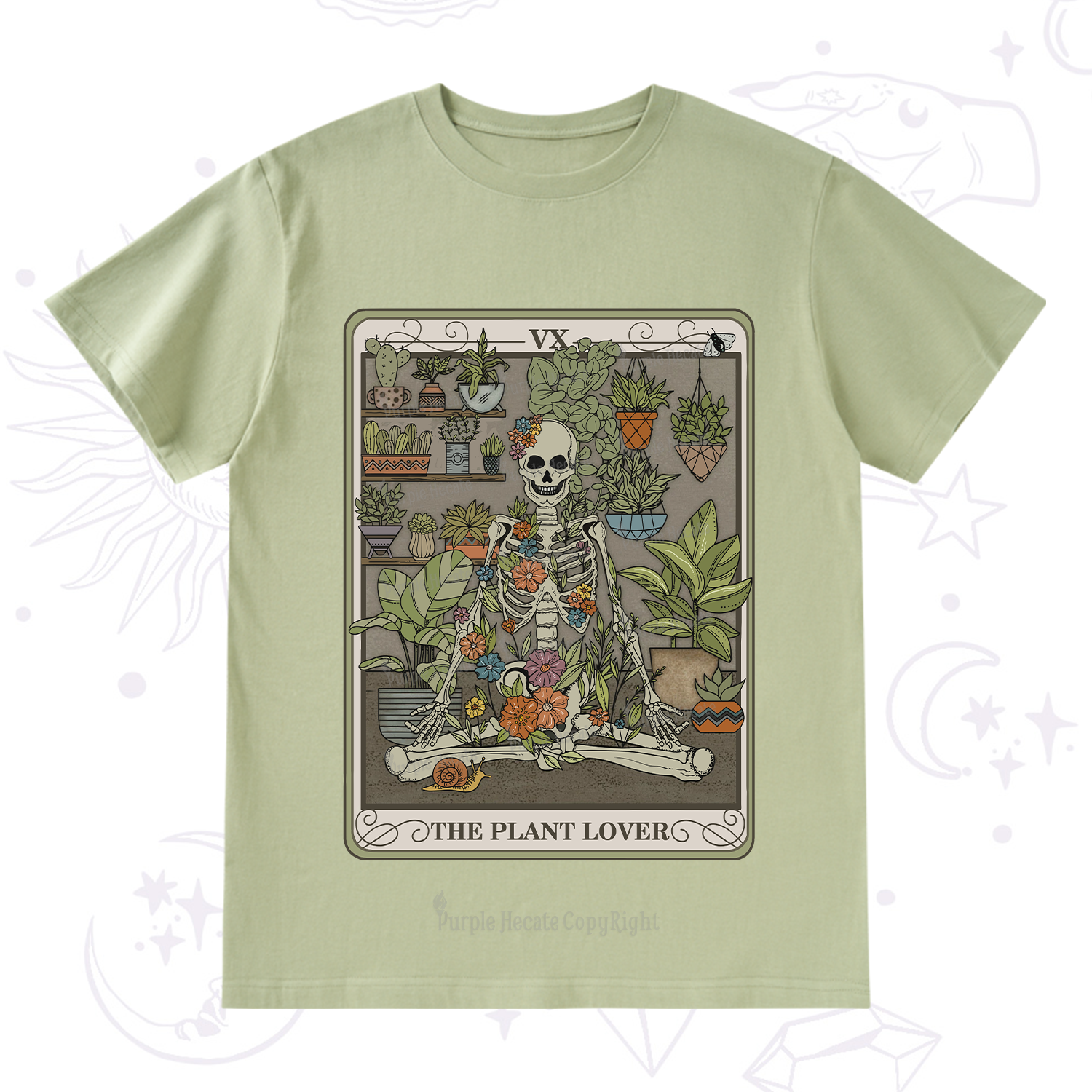 Purplehecate The Plant Lover Tarot T-Shirt
