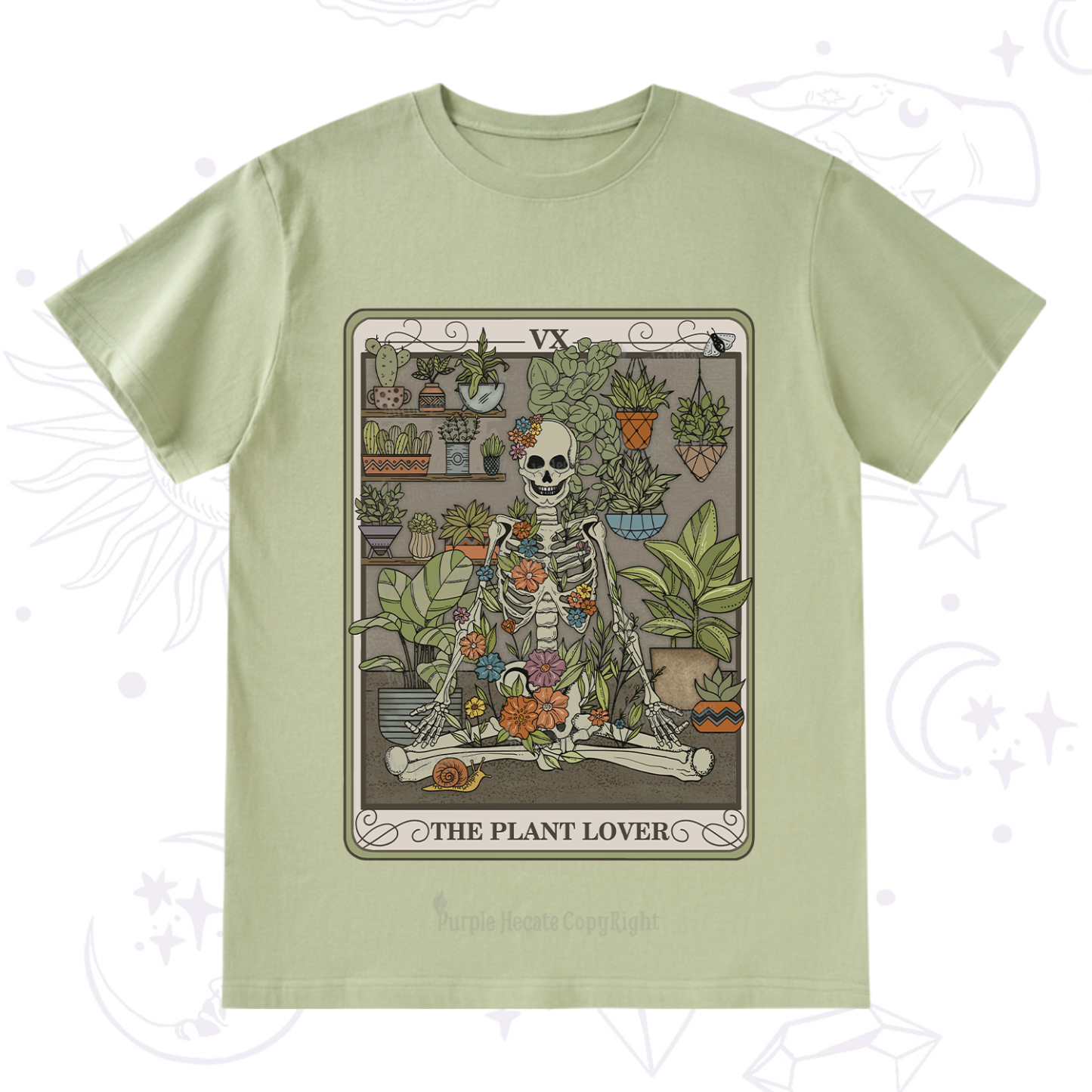 Purplehecate The Plant Lover Tarot T-Shirt