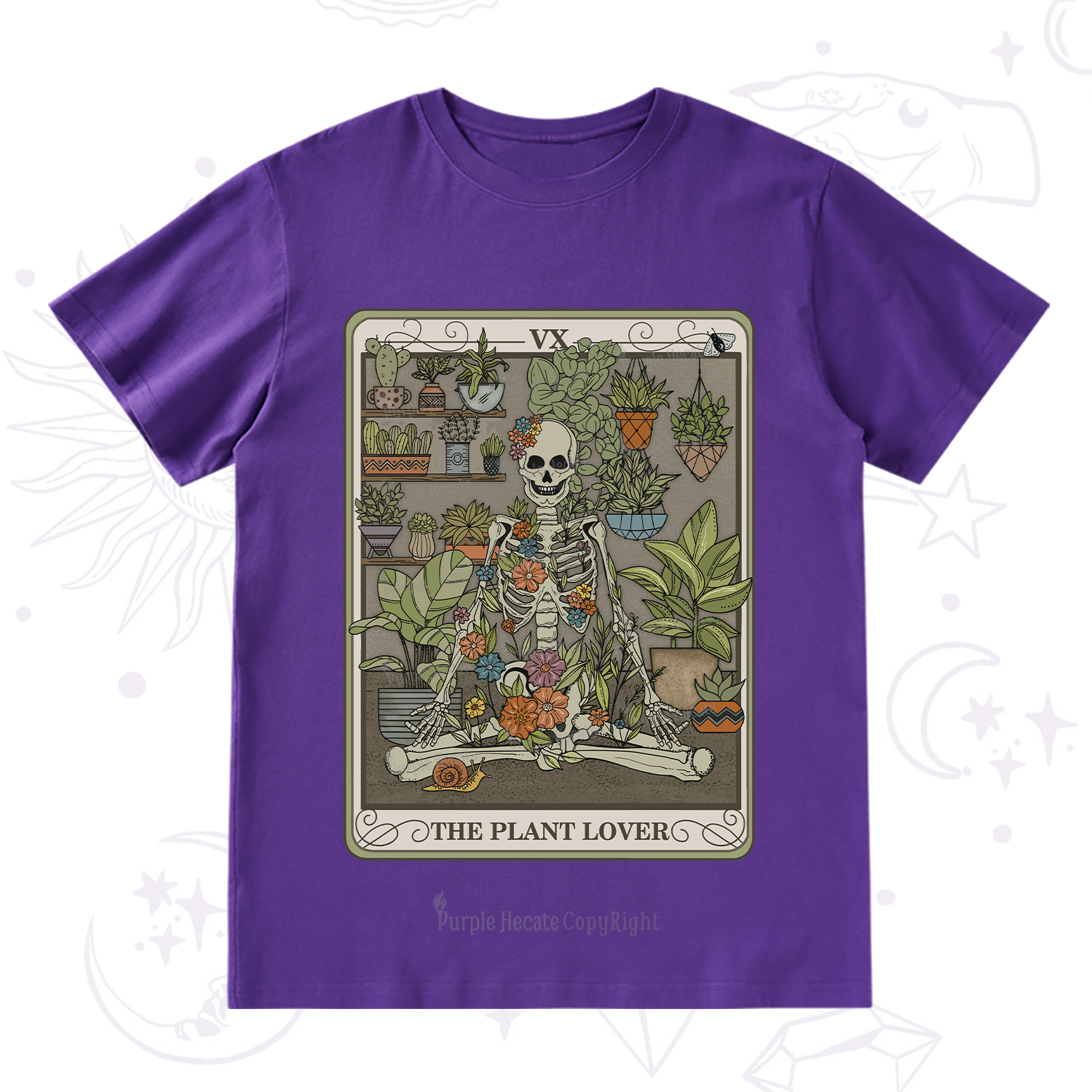 Purplehecate The Plant Lover Tarot T-Shirt