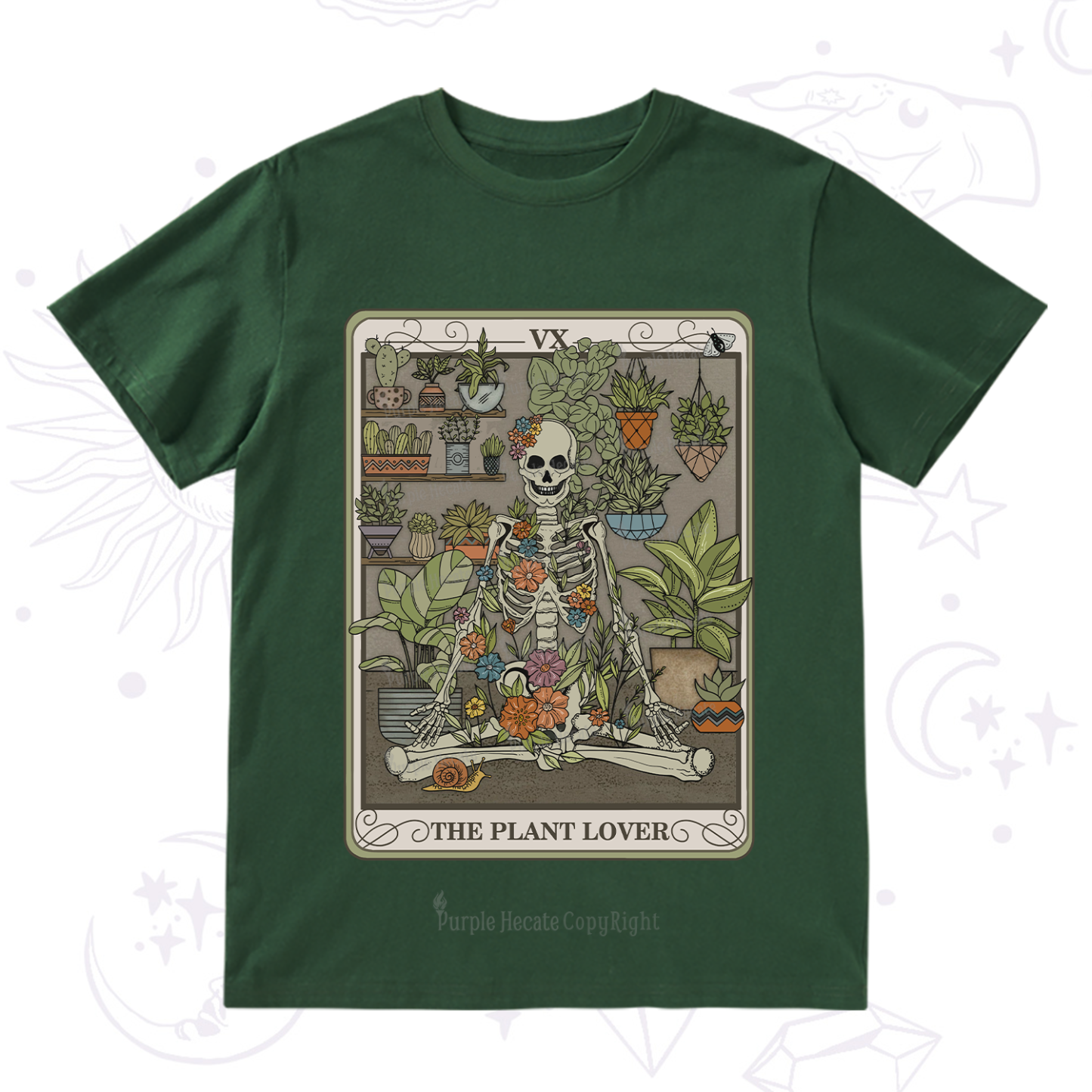 Purplehecate The Plant Lover Tarot T-Shirt