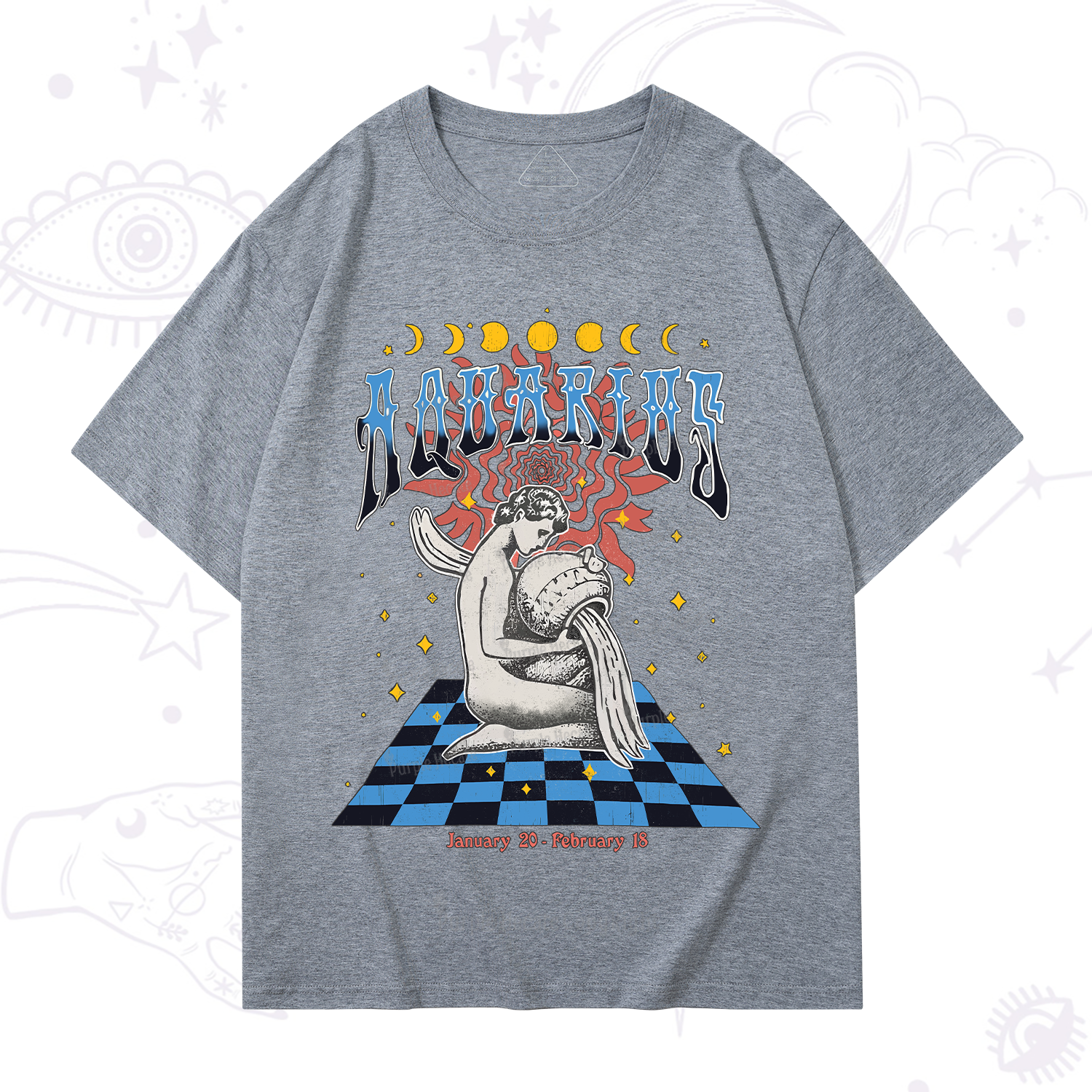 Purplehecate Aquarius Crew Zodiac T-Shirt