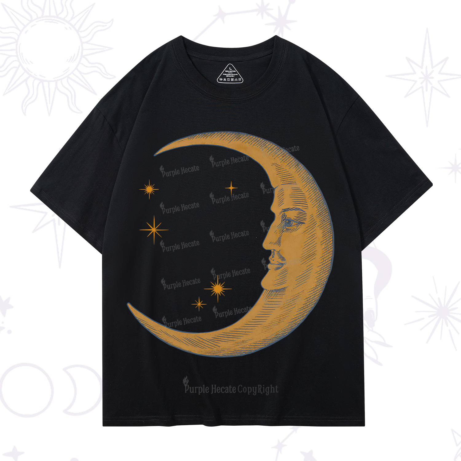 Purplehecate Celestial Moon T-Shirt