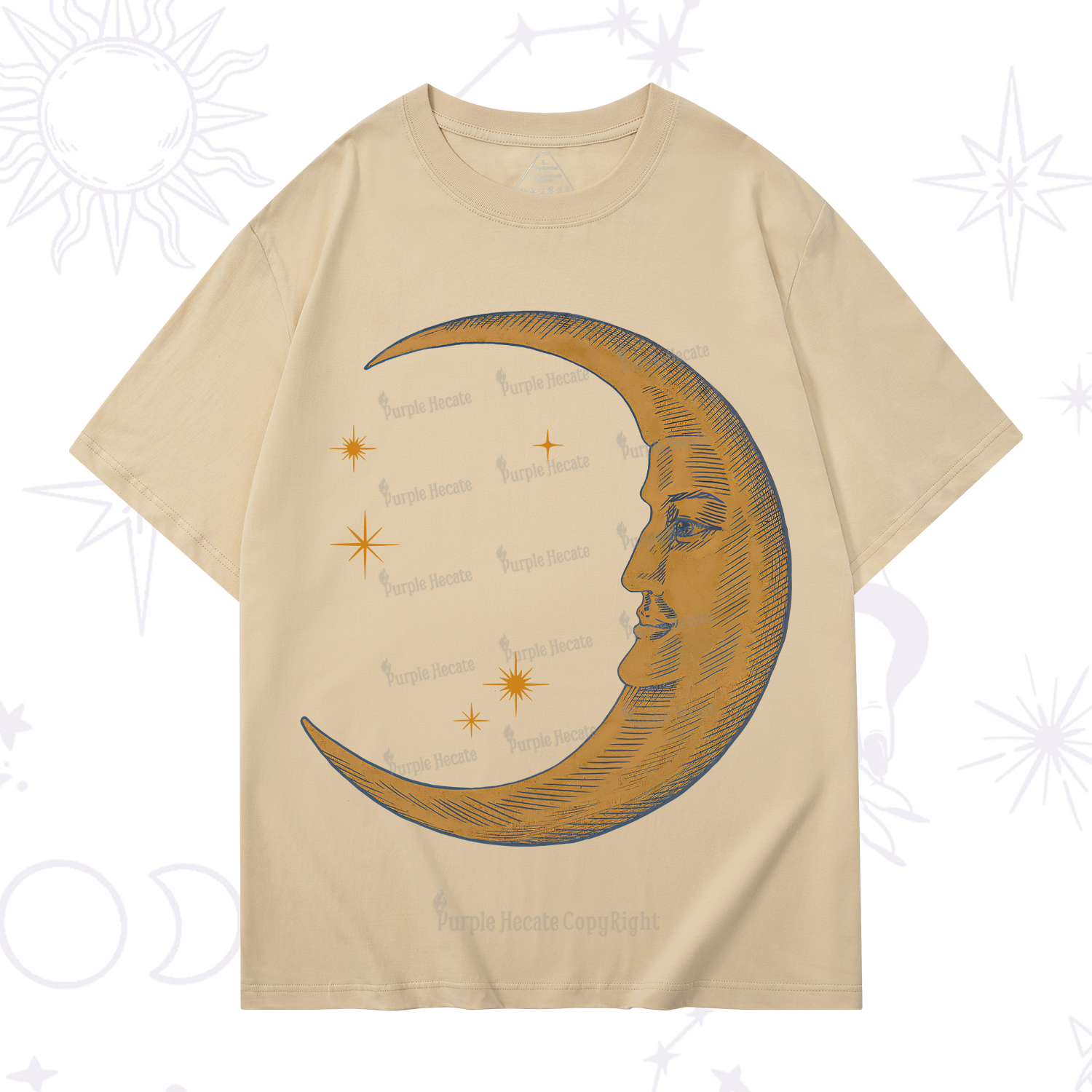 Purplehecate Celestial Moon T-Shirt