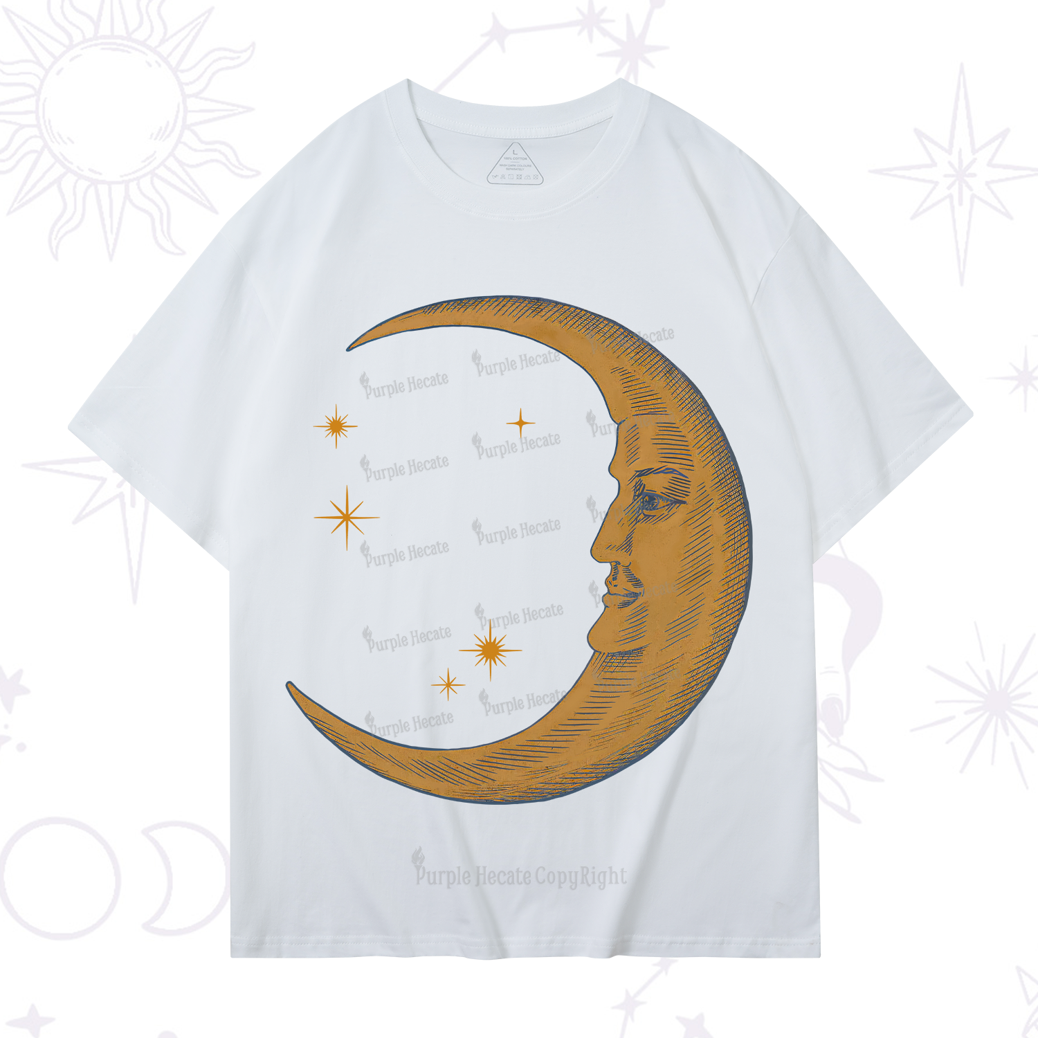 Purplehecate Celestial Moon T-Shirt