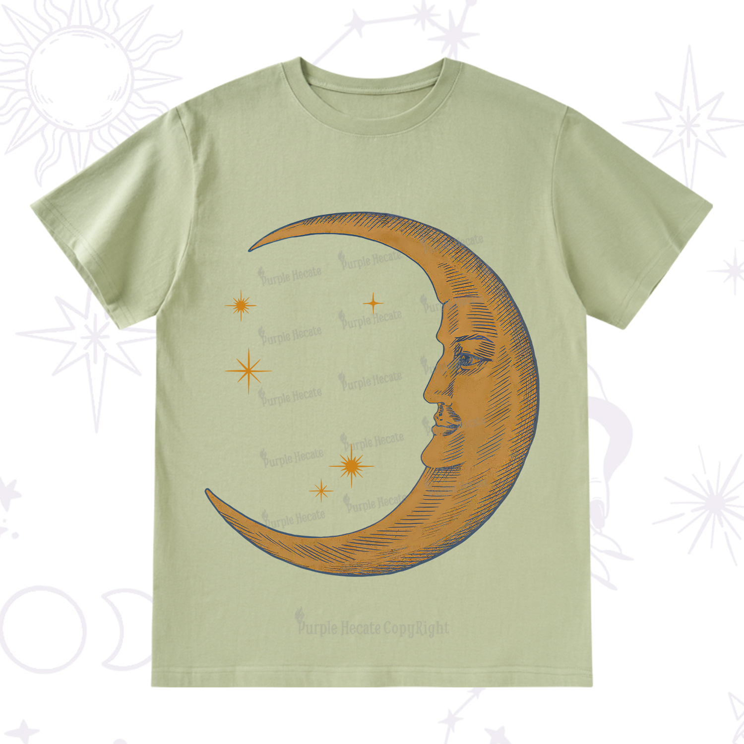 Purplehecate Celestial Moon T-Shirt